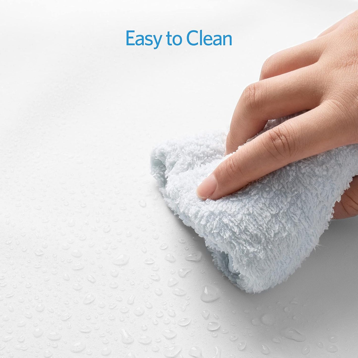 Clear Shower Curtain Liner Light Weight PEVA, Shower Liner 72X72 Inches, Waterproof, No Chemical Smell with 12 Rust Proof Metal Grommets Holes for Bathroom Shower Curtain