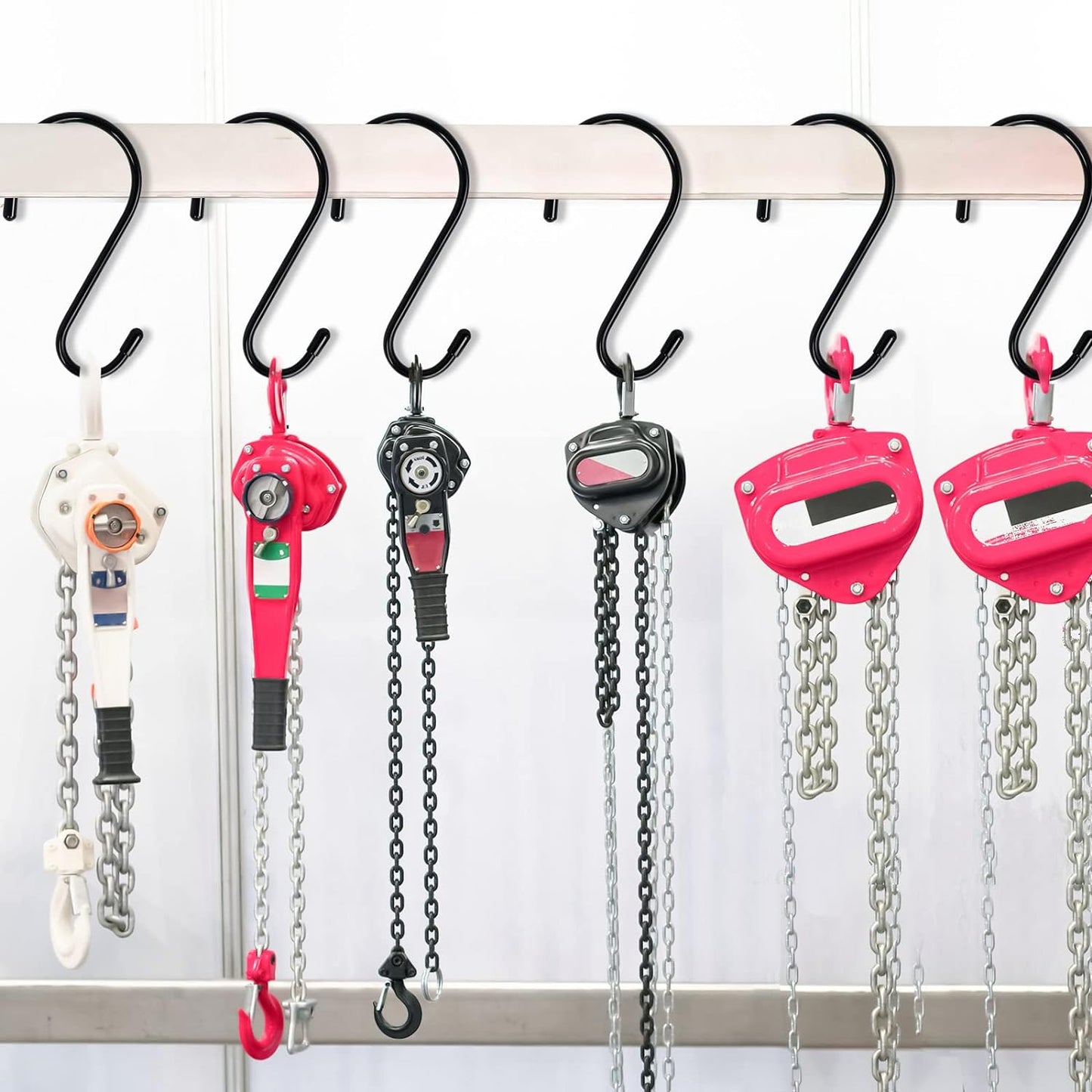 12-Pack Heavy-Duty 6-Inch Vinyl-Coated S Hooks for Versatile Hanging Solutions - Non-Slip Steel Hangers for Plants, Clothing, and Kitchenware