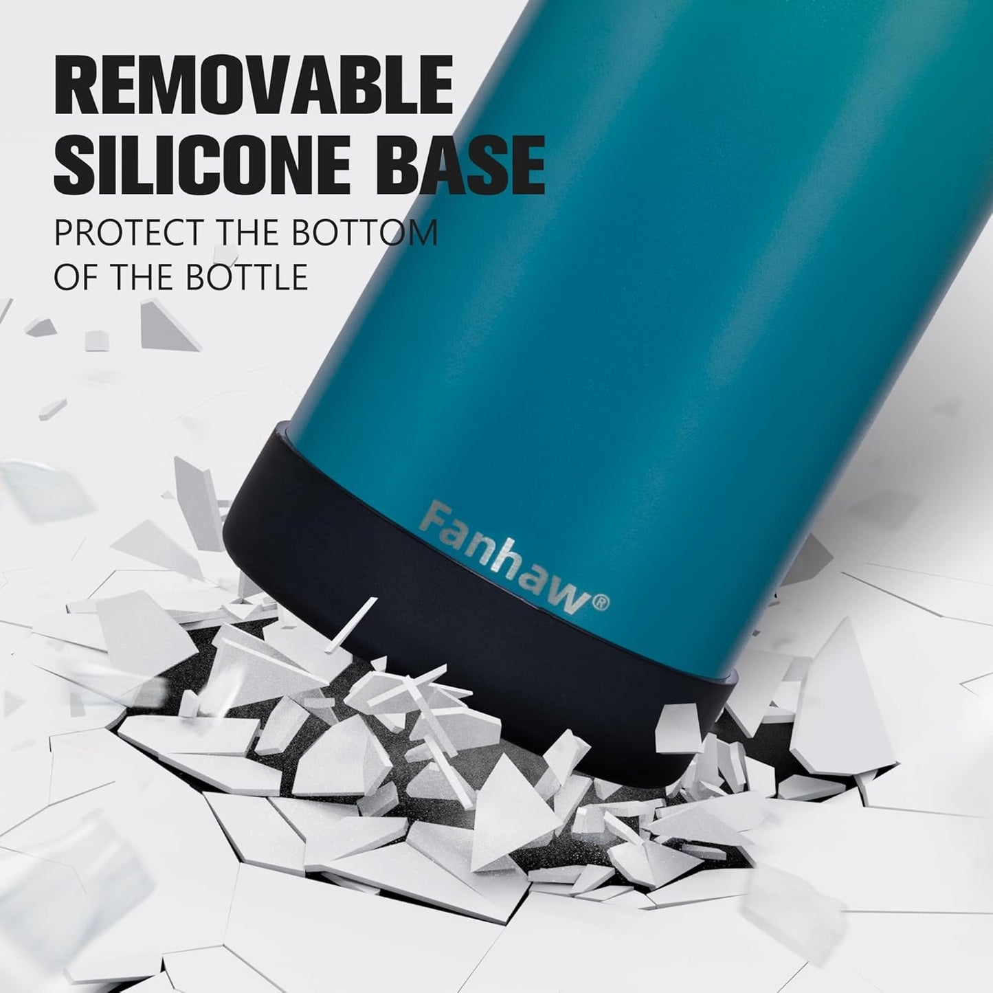 32 Oz Insulated Water Bottle – Portable Stainless Steel Flask with 3 Lids (Straw, Spout, Carabiner) | Leakproof, for Gym, Hiking, Work, Travel & Everyday Use (Green Blue)