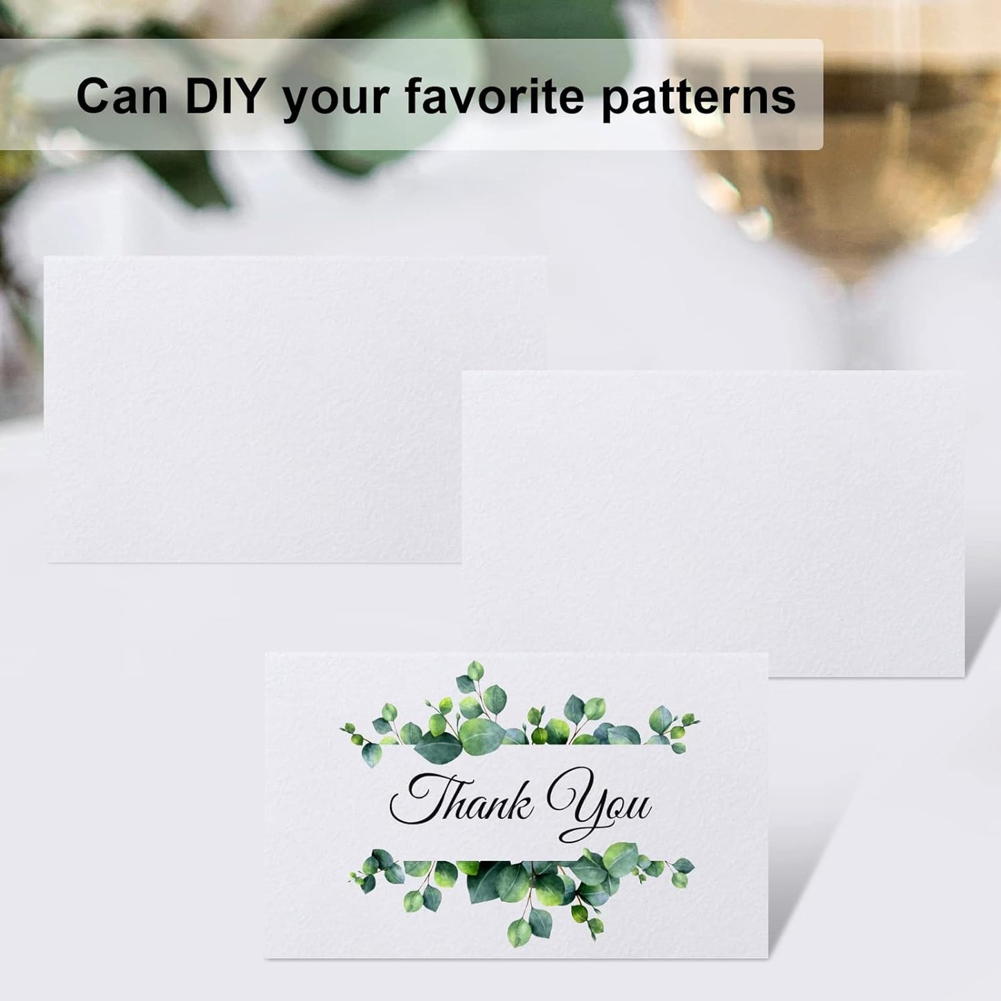 120 Pcs Place Cards, 2X3.5In Blank Fillable Banquet Seat Card for Table Setting, Escort Card, Wedding Place Cards for Wedding, Table, Dinner Parties