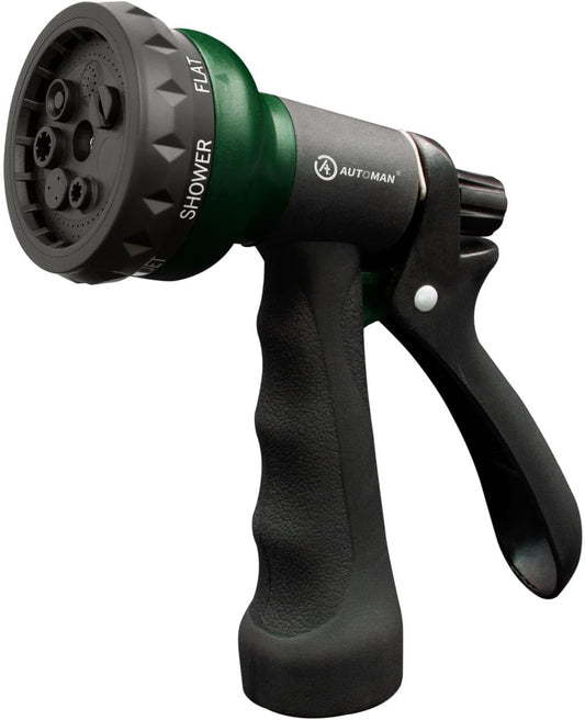 Garden Hose Nozzle, Water Sprayer Nozzle with 7 Adjustable Watering Patterns,Slip Resistant Nozzle for Plants,Lawn,Washing Cars,Window Cleaning,Showering Pets & Outdoor Fun.