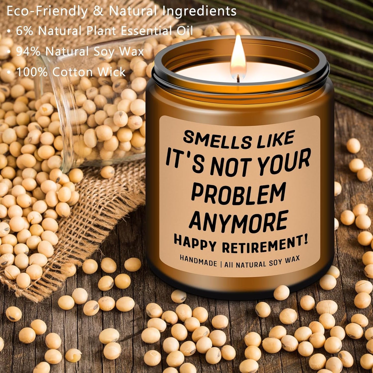 Retirement Gift for Woman, Men, 2025 Funny Retirement Gifts for Women, Men, Friends, Work Bestie, Teachers, Coworkers, Happy Funny Retired Candle Gifts