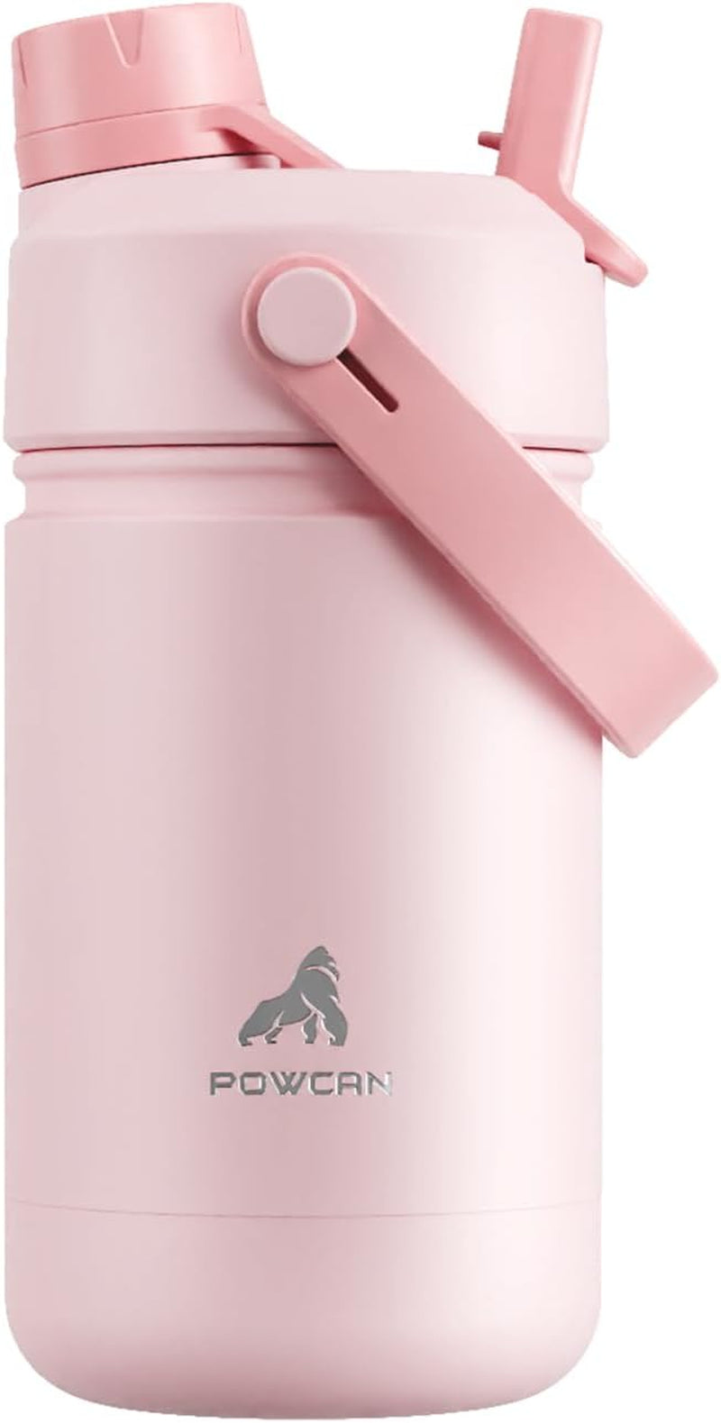 12 Oz Kids Insulated Water Bottle for School: 2-In-1 Straw Spout Lid, Leakproof, Bpa-Free, Keep Cold 24H, Insulated Stainless Steel Cup for Travel, Camping, Gift for Girls Daughters (Cotton Candy)
