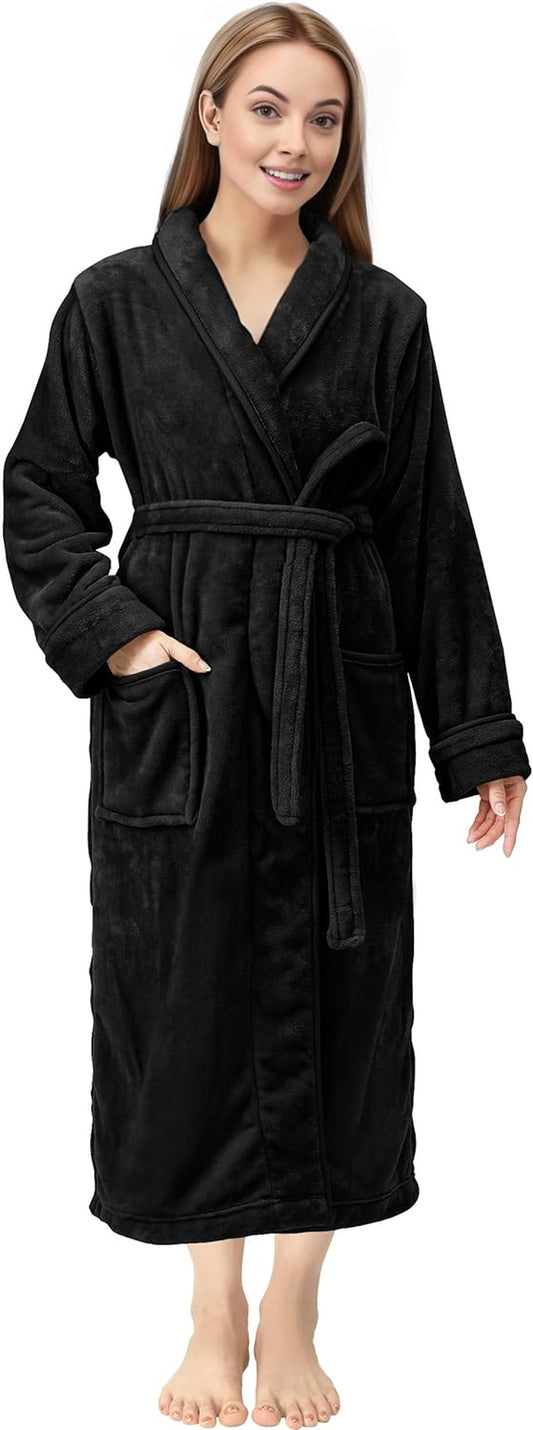 Womens Women Women'S Shawl Collar Bathrobe