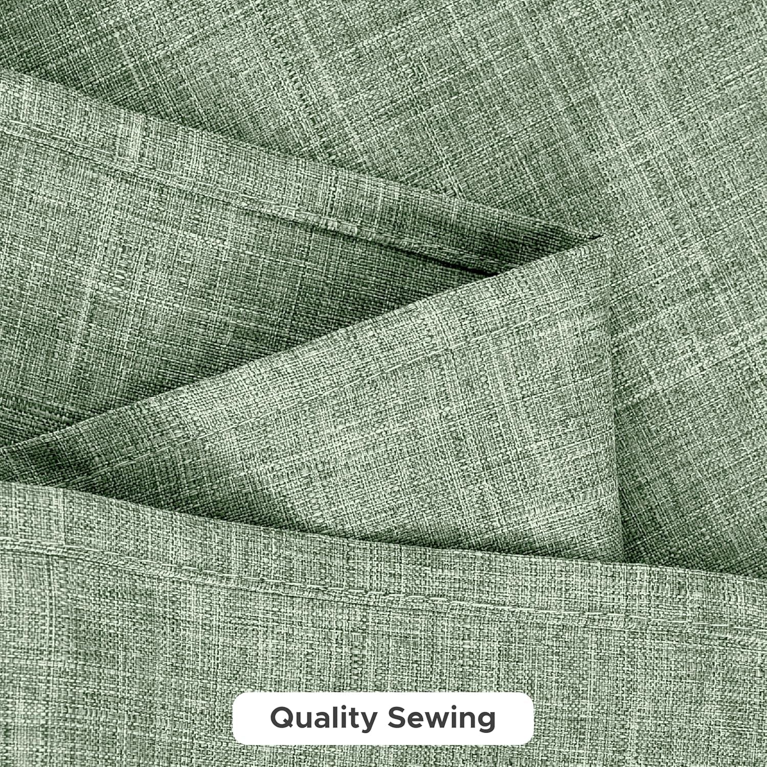 Faux Linen Tablecloths for Rectangular Tables: Water and Stain Resistant Farmhouse Table Covers, Washable Burlap Texture for Kitchen Dining and Parties (2 Pack, 52x70 Inches, Sage Green)