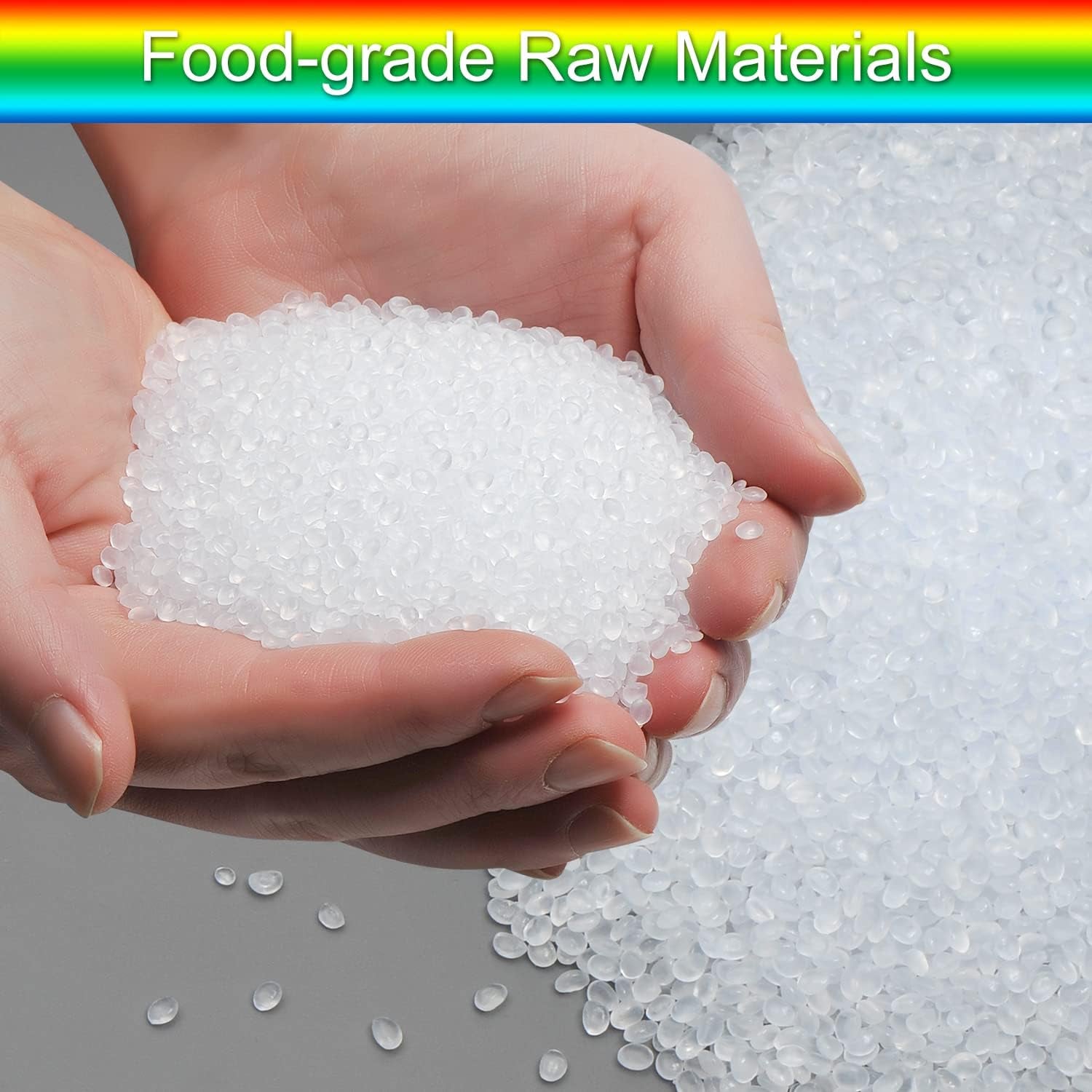 100-Pack Mylar Bags with Clear Window Holographic Resealable Sealable Packaging Zip Bag for Small Bussiness Jewelry Candy Sample Food Packing Supplies (3×3 Inch,Blue)