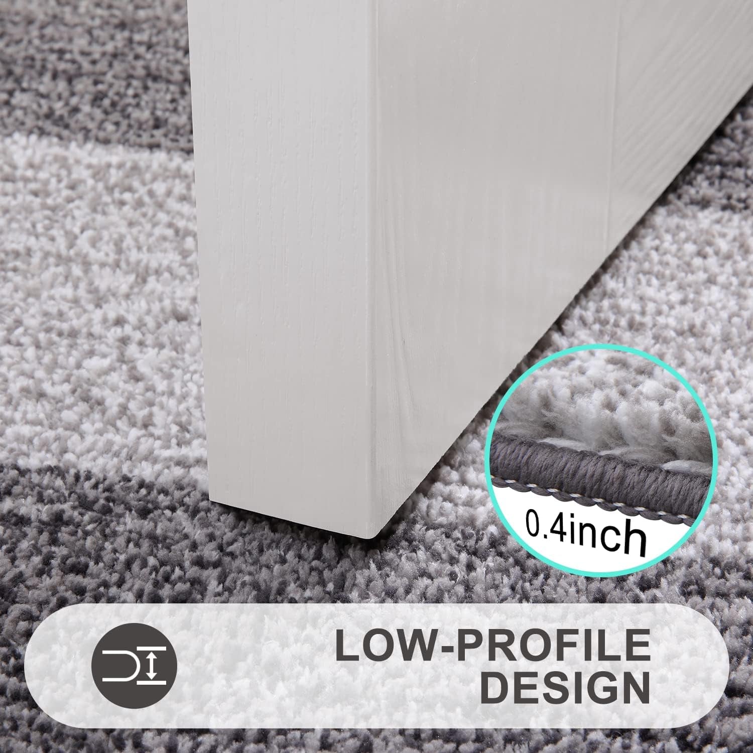 Indoor Outdoor Door Mat, 32X20 Non-Slip Absorbent Dirt Trapper, Low-Profile Washable inside Entrance Front Floor Mat, Sturdy Soft Entry Doormats for Entryway, Grey