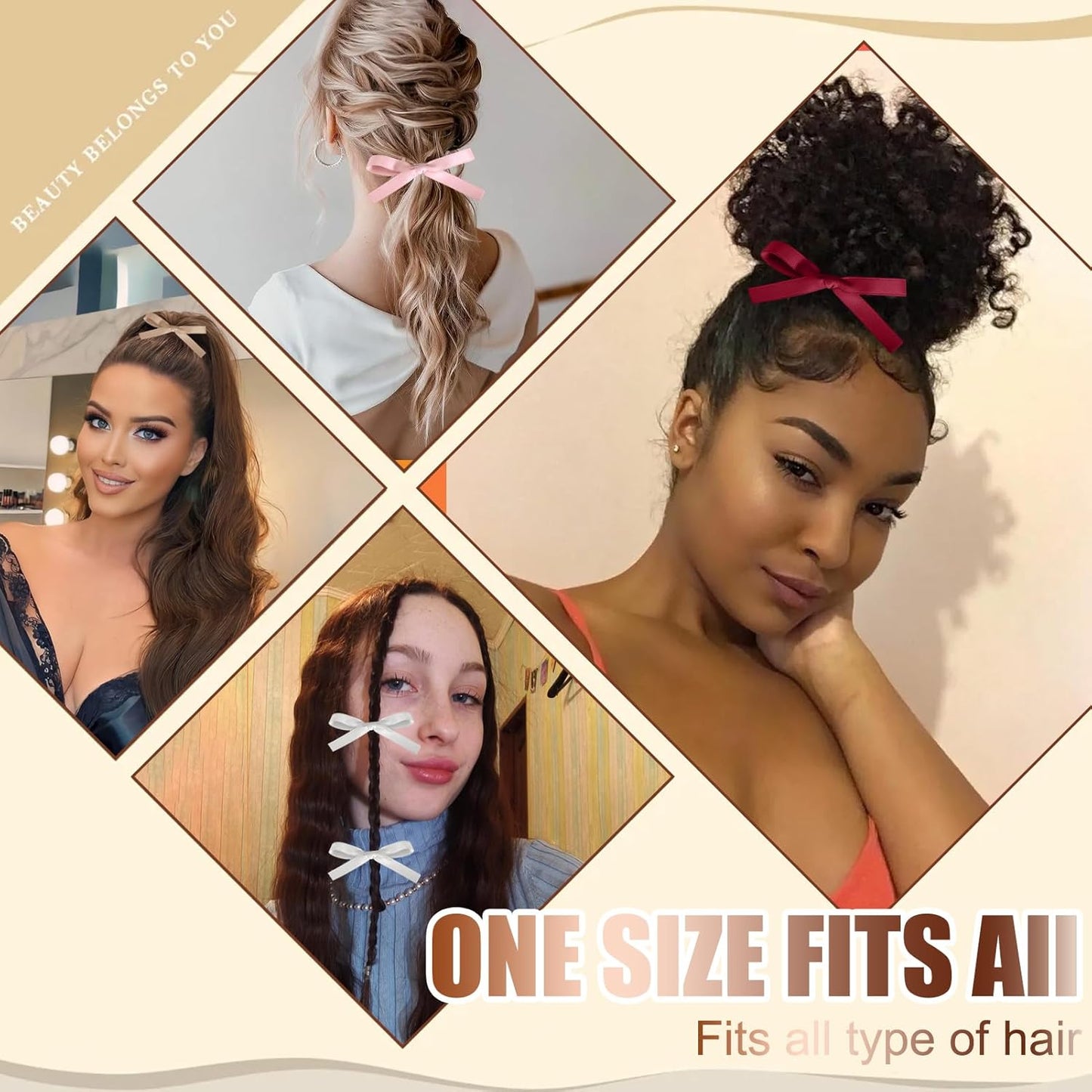 Hair Bows for Girls,20 PCS Small Bow Hair Clips Tassel Ribbon Bowknot with Short Tail,Ribbon Hair Bows Barrettes for Thick Thin Hair,Nonslip Hair Accessories Christmas Birthday Gifts