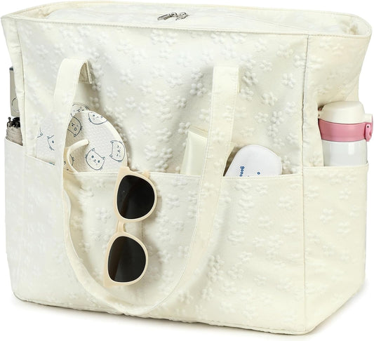 Waterproof Beach Tote Pool Bags for Women Ladies Extra Large Gym Tote Carry on Bag with Wet Compartment for Weekender Travel