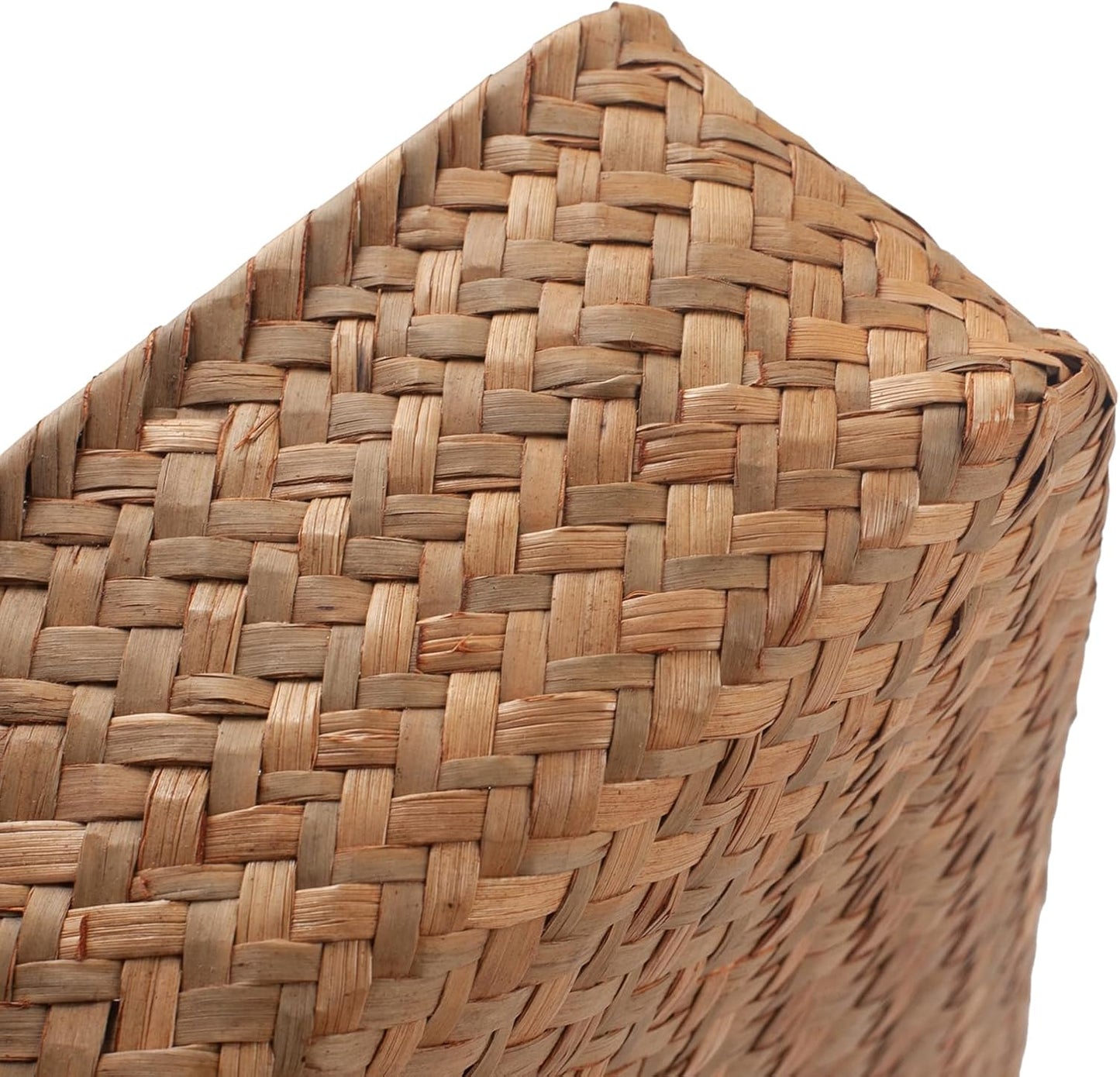 Seagrass Napkin Holder Rectangular Woven Flat Napkin Basket Tray for Tables 9.5" X 5.5" X 2"