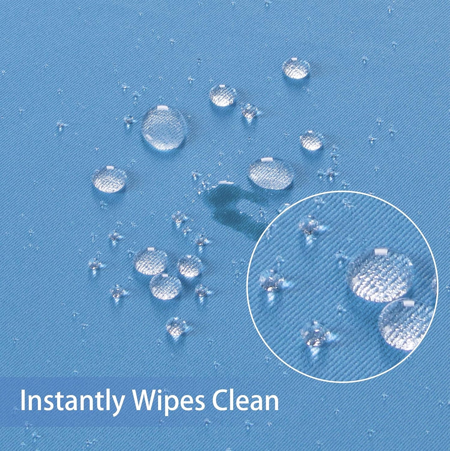 210GSM Rectangle Table Cloth, Water Resistance Microfiber Tablecloth, Decorative Fabric Table Cover for Outdoor and Indoor Use (Sky Blue,60 X 60 Inch)