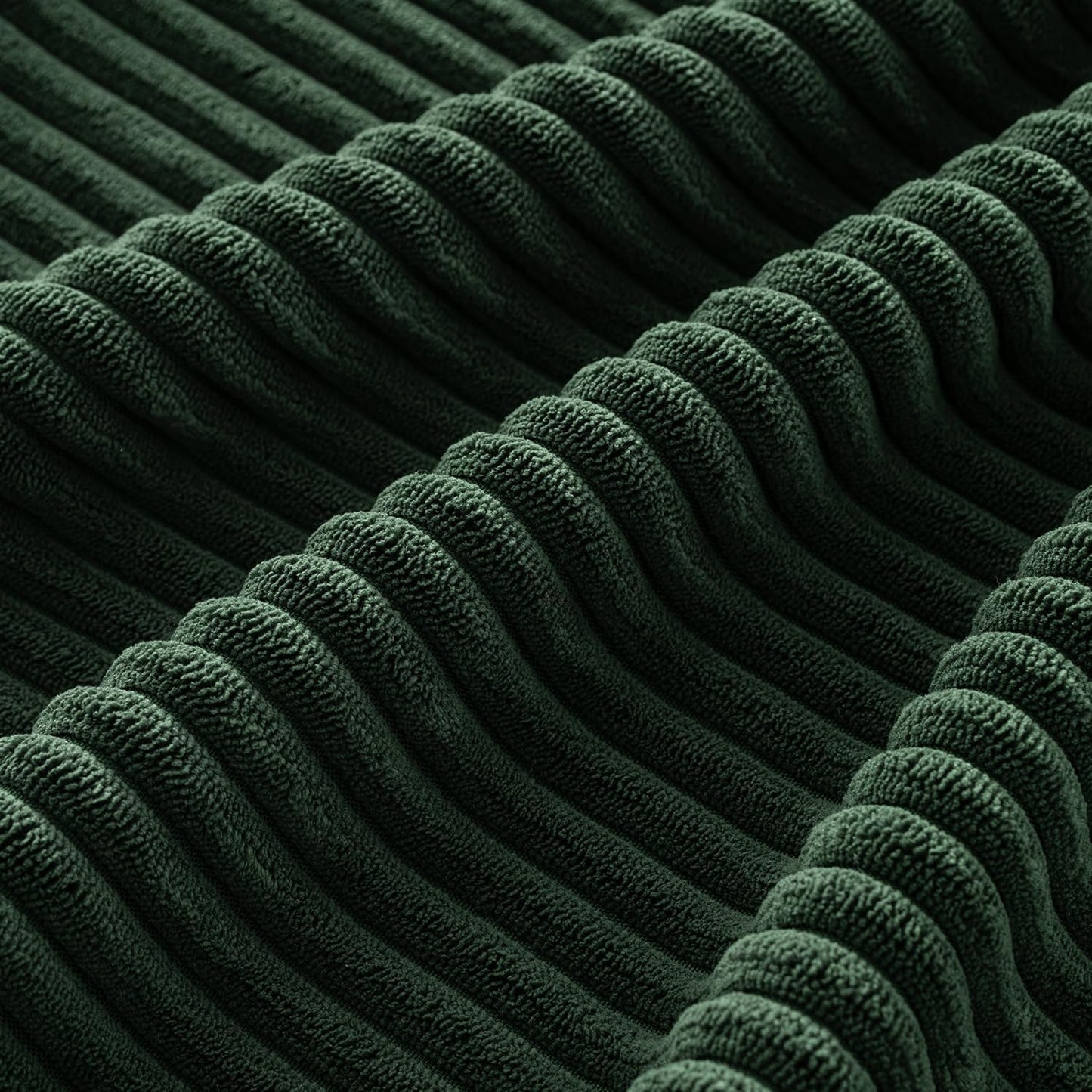 Boho Farmhouse Throw Pillow Covers 18X18 Inch Set of 4 Mordern Nordic Cushion Covers Soft Corduroy Christmas Home Decor for Couch Bed Sofa Living Room Army Green