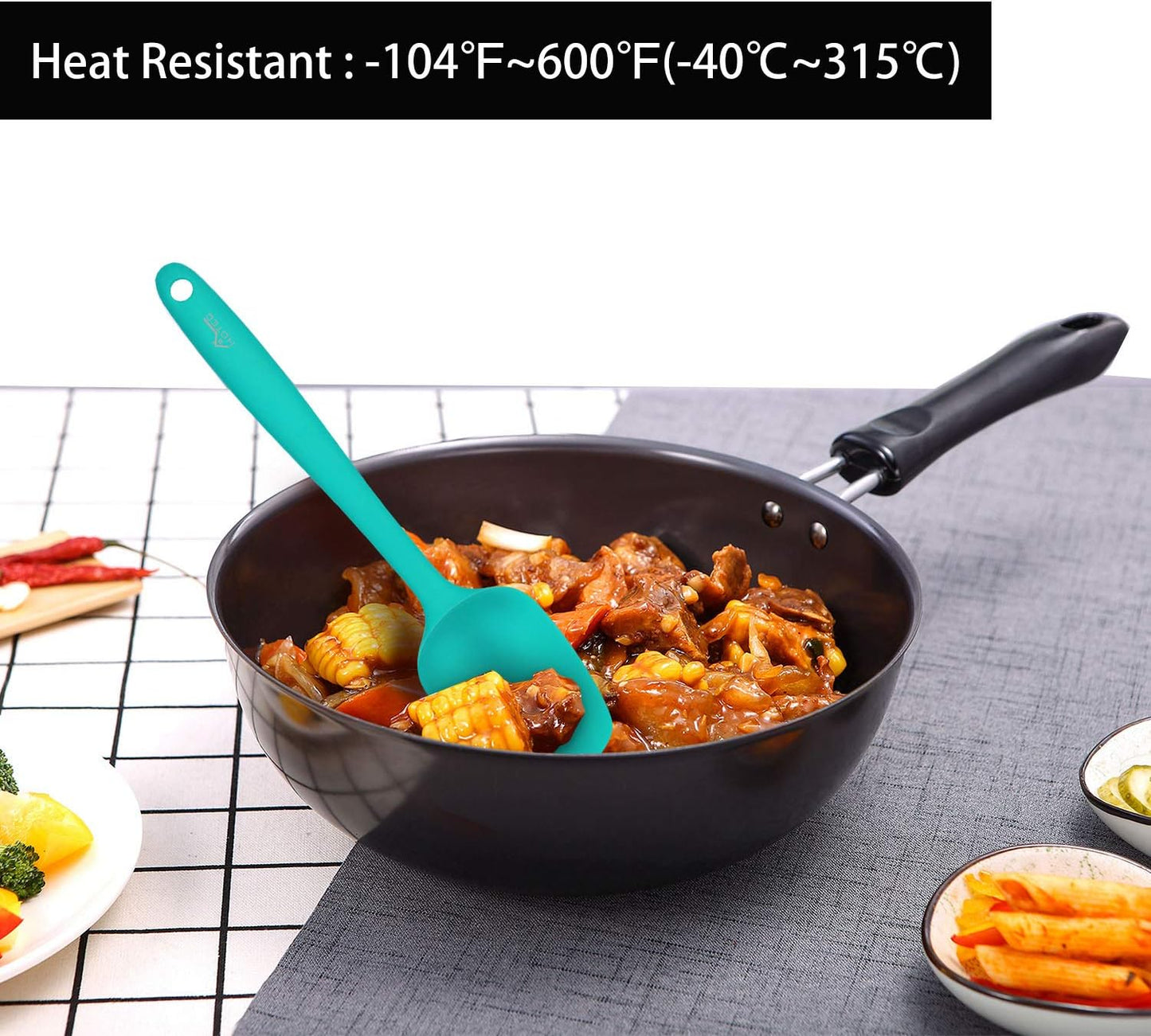 Unbreakable Cereal Bowls Set 8Pcs with Silicone Spatula Set 5Pcs