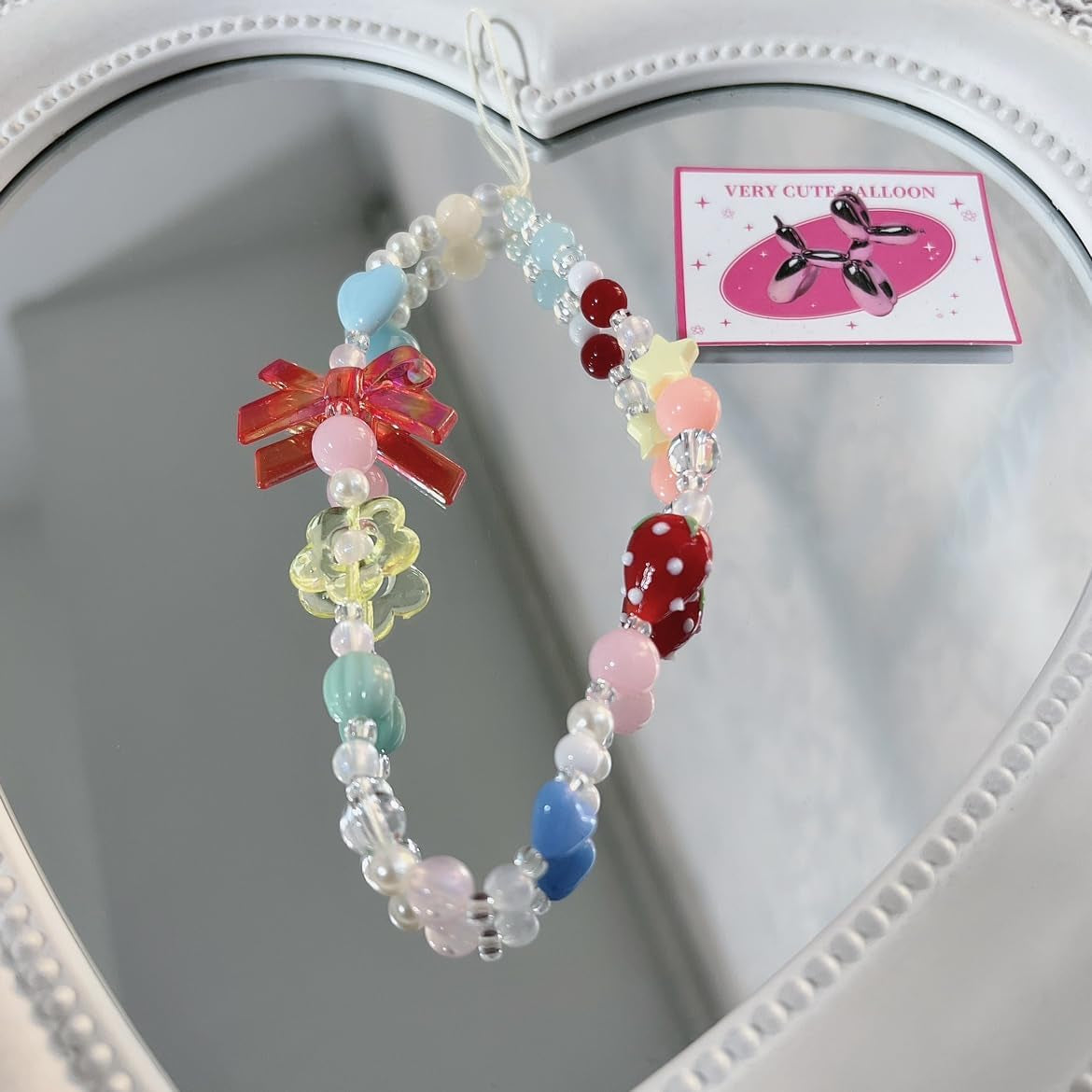 Strawberry Phone Charm Aesthetic Y2K Cell Phone Charms Strap Accessories for Keychain Camera