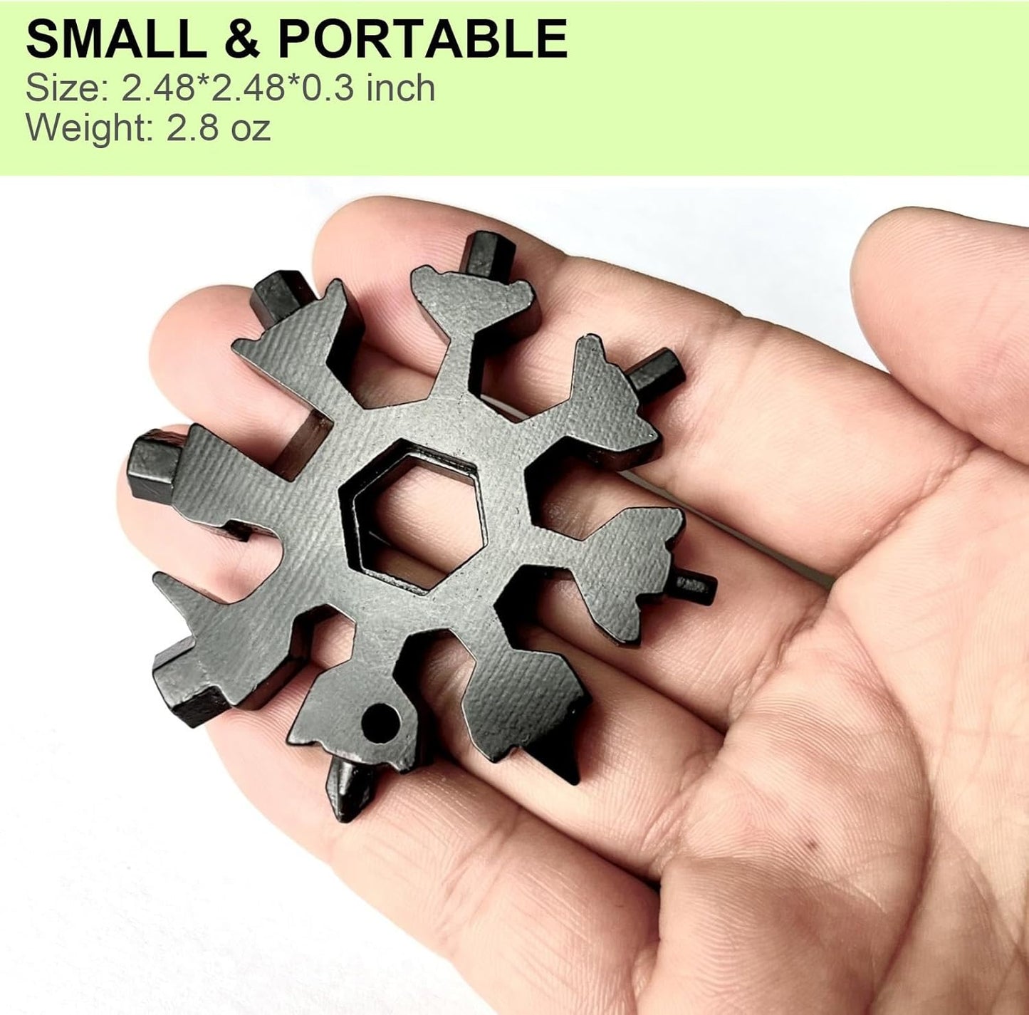 Snowflake Multitool Set for Men, 2-Piece 18-in-1 Stainless Steel Multi-Tool, Ideal Gadgets for Outdoor Travel, Camping, and Everyday Use