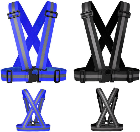 Reflective Running Vest,Reflective Vest Adjustable for Run,Cycle,Walk, Outdoor,Breathable Waterproof Lightweight