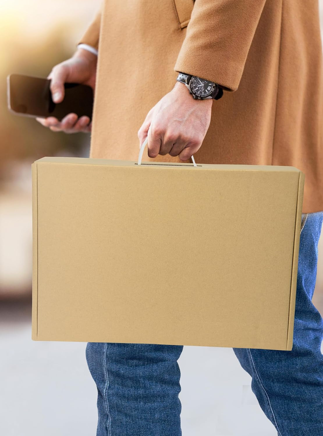 Laptop Shipping Box with Protective Foam for Up to 17.3-Inch Notebooks