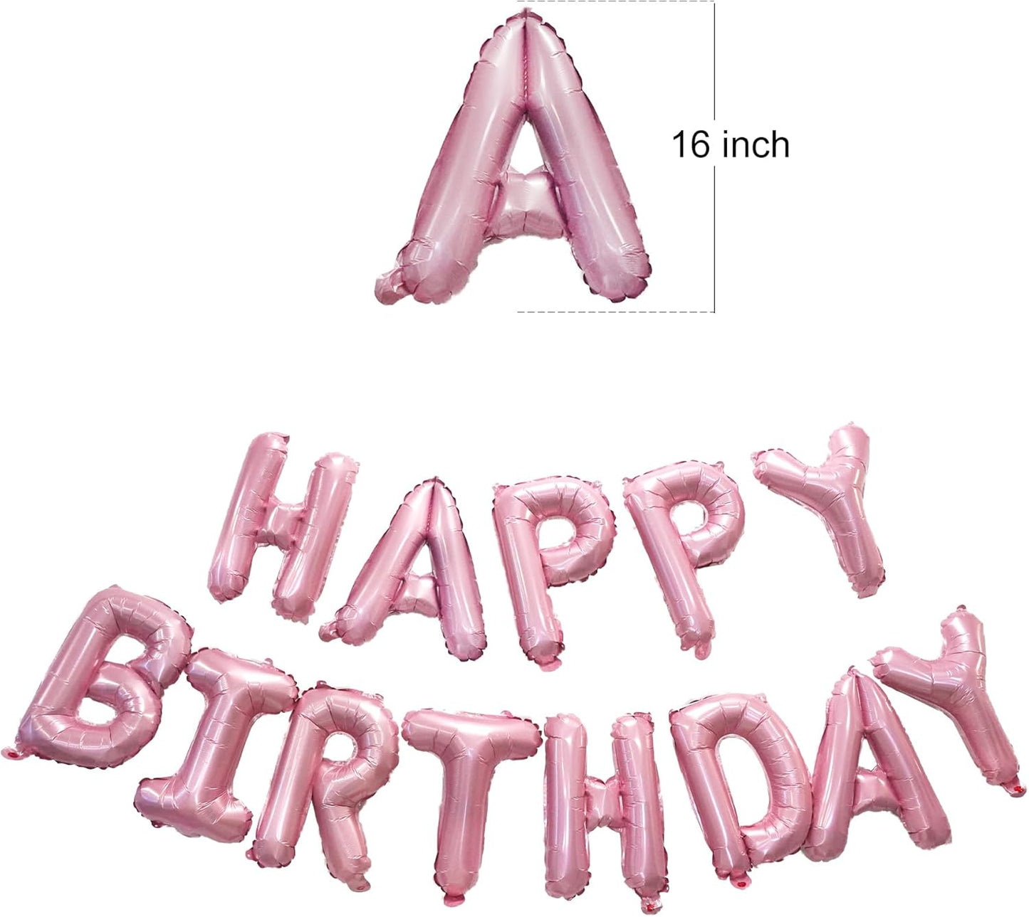 Pink Party Fringe Backdrop with Happy Bday Banner