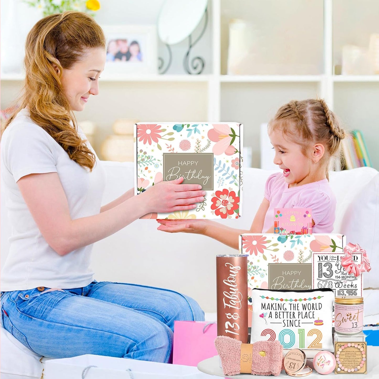 13Th Birthday Gifts for Girls, 13 Year Old Girl Born in 2012 Gifts 10 Pieces Unique 13Th Birthday Gift for Daughter, Niece, Granddaughter, Official Teenager 13 Year Old Bday Gift for Her, Teen Girl