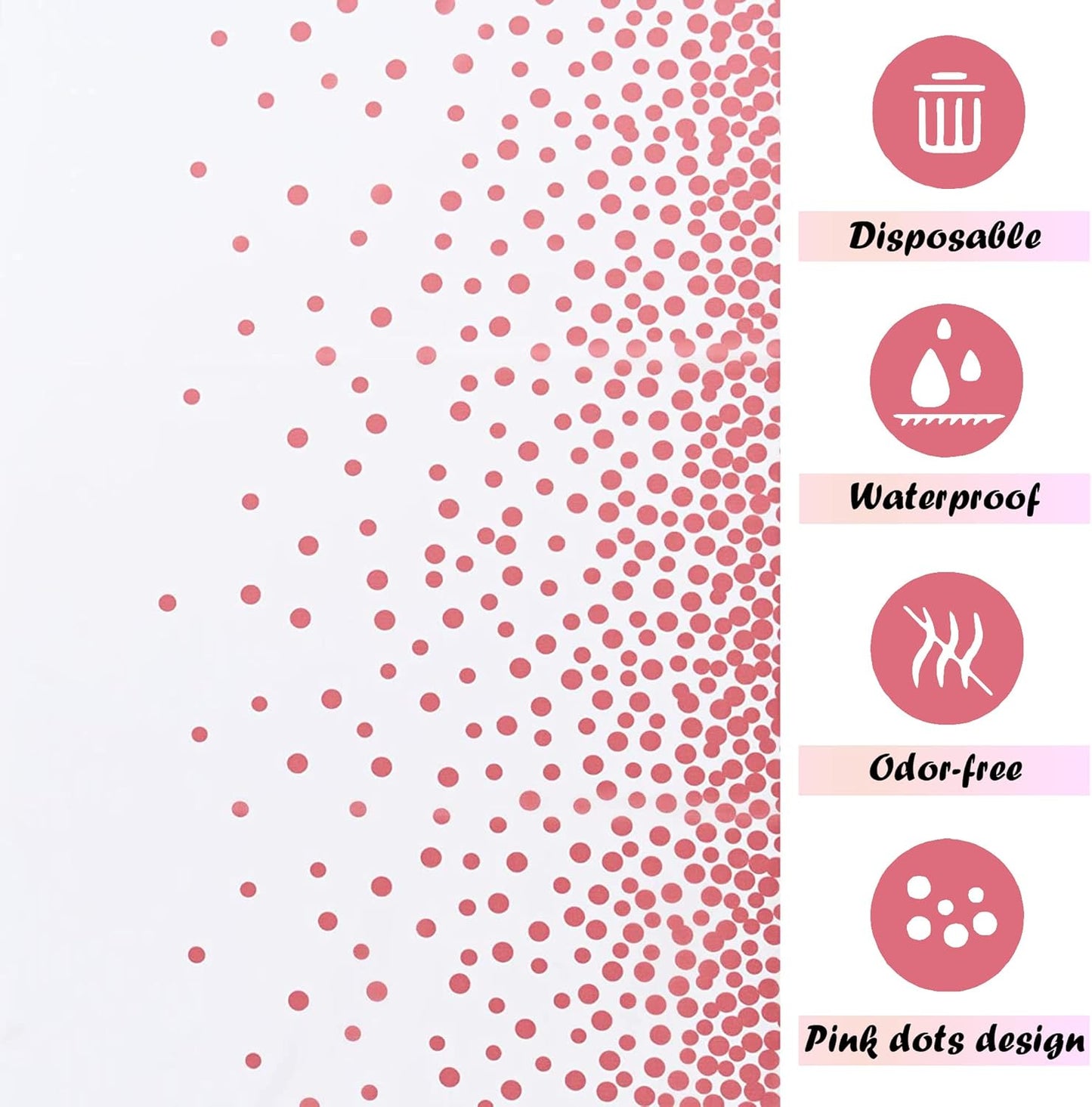 12-Pack Blue Dot Confetti Disposable Tablecloths (54" x 108") with Table Runner Decorations for Weddings, Birthdays, Baby Showers, and Anniversaries