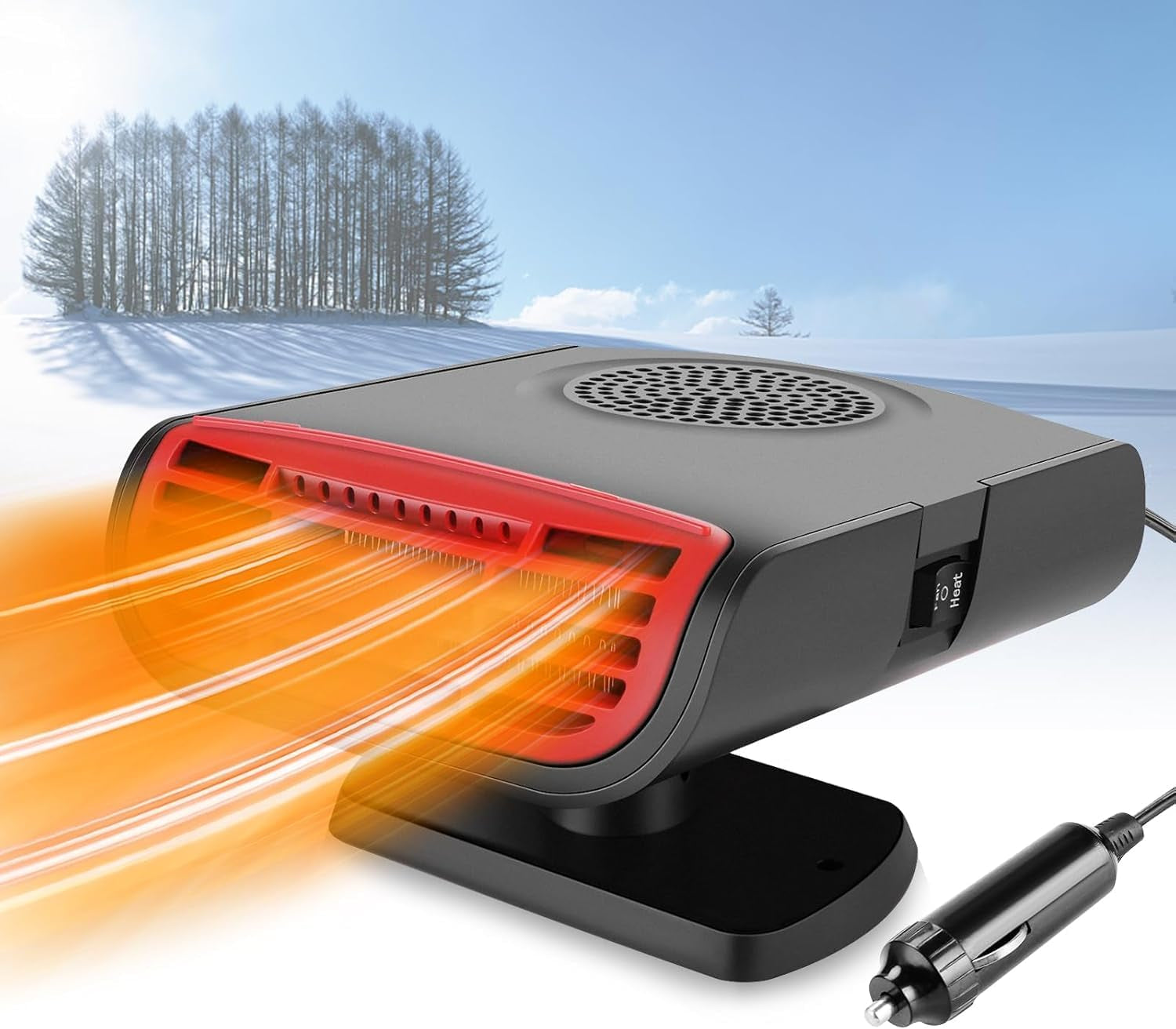 Car Heater,12V 150W with Heating and Cooling 2 in 1 Modes Heating/Cooling Automobile Heater Demister Vehicle Heater Fan Suitable for All Car,Christmas Gifts