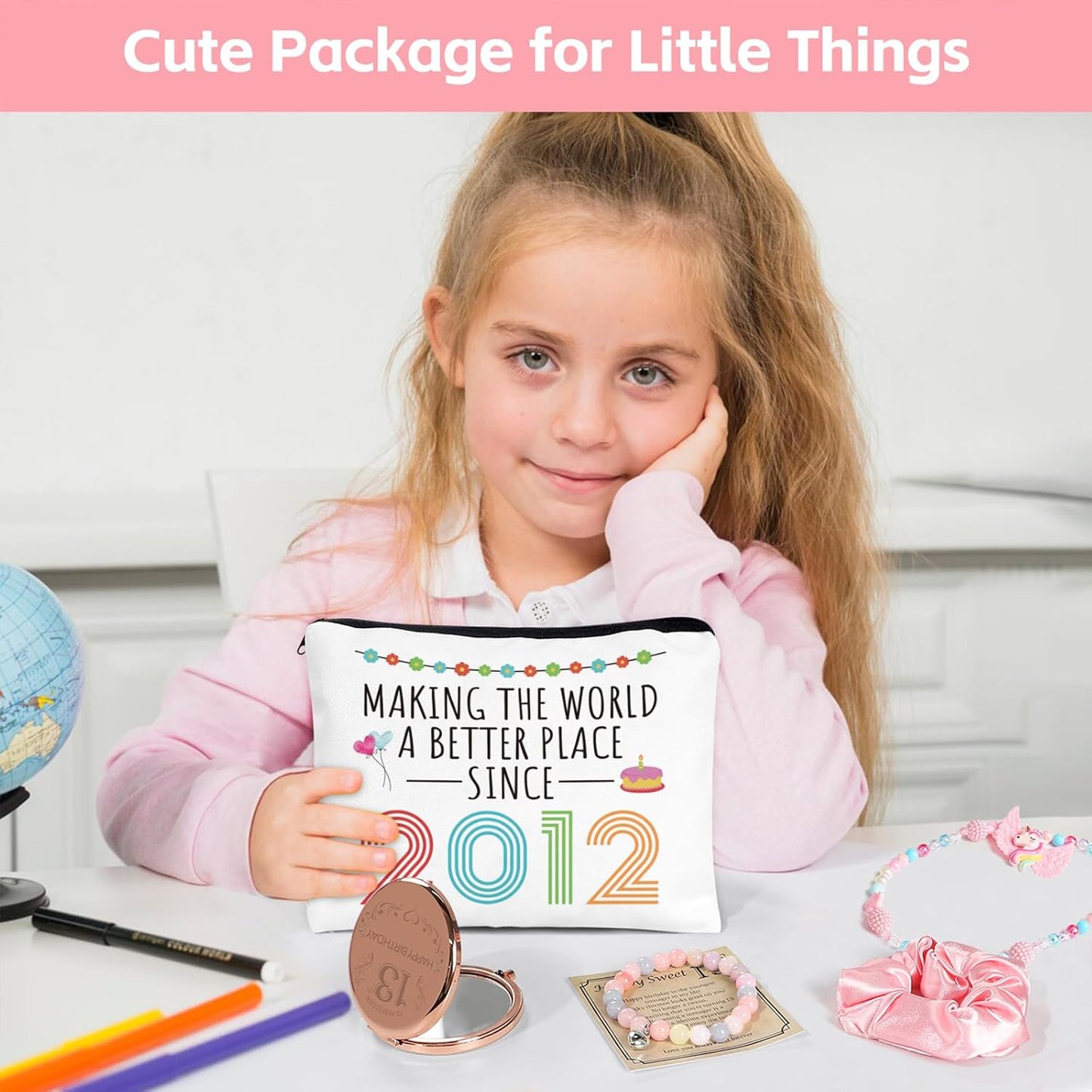 13Th Birthday Gifts for Girls, 13 Year Old Girl Born in 2012 Gifts 10 Pieces Unique 13Th Birthday Gift for Daughter, Niece, Granddaughter, Official Teenager 13 Year Old Bday Gift for Her, Teen Girl