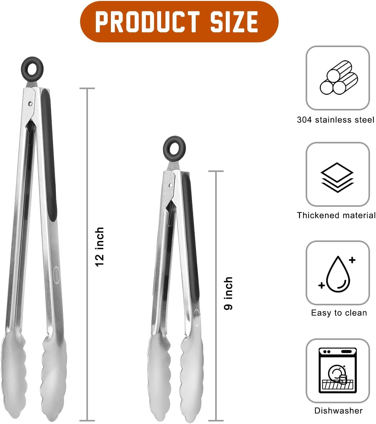 Vegetable Peeler & Stainless Steel Kitchen Tongs