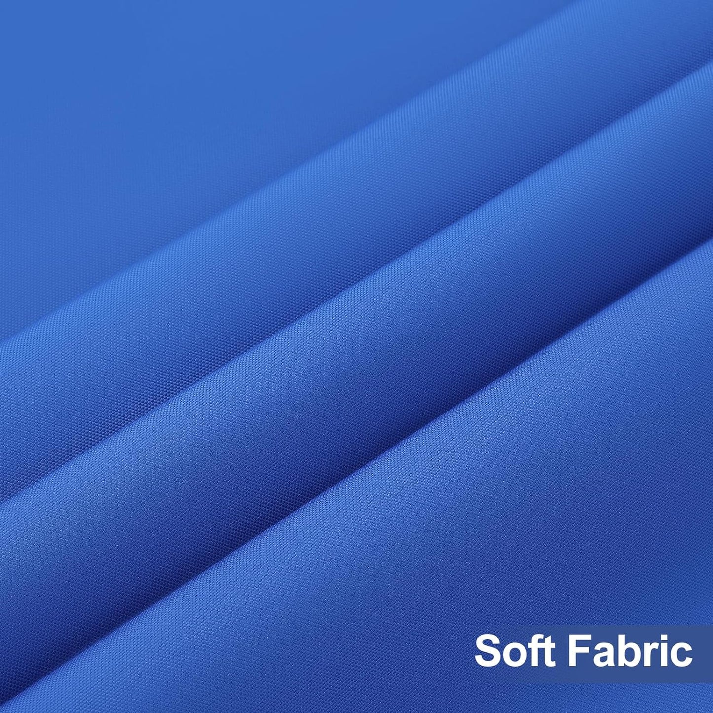 2 Pack Rectangle Table Cloth, Elastic Fitted Fabric Tablecloth Fits for 5 Foot Folding Tables, Washable Table Cover for Picnic, Camping, Indoor & Outdoor (Blue, 30" X 60")