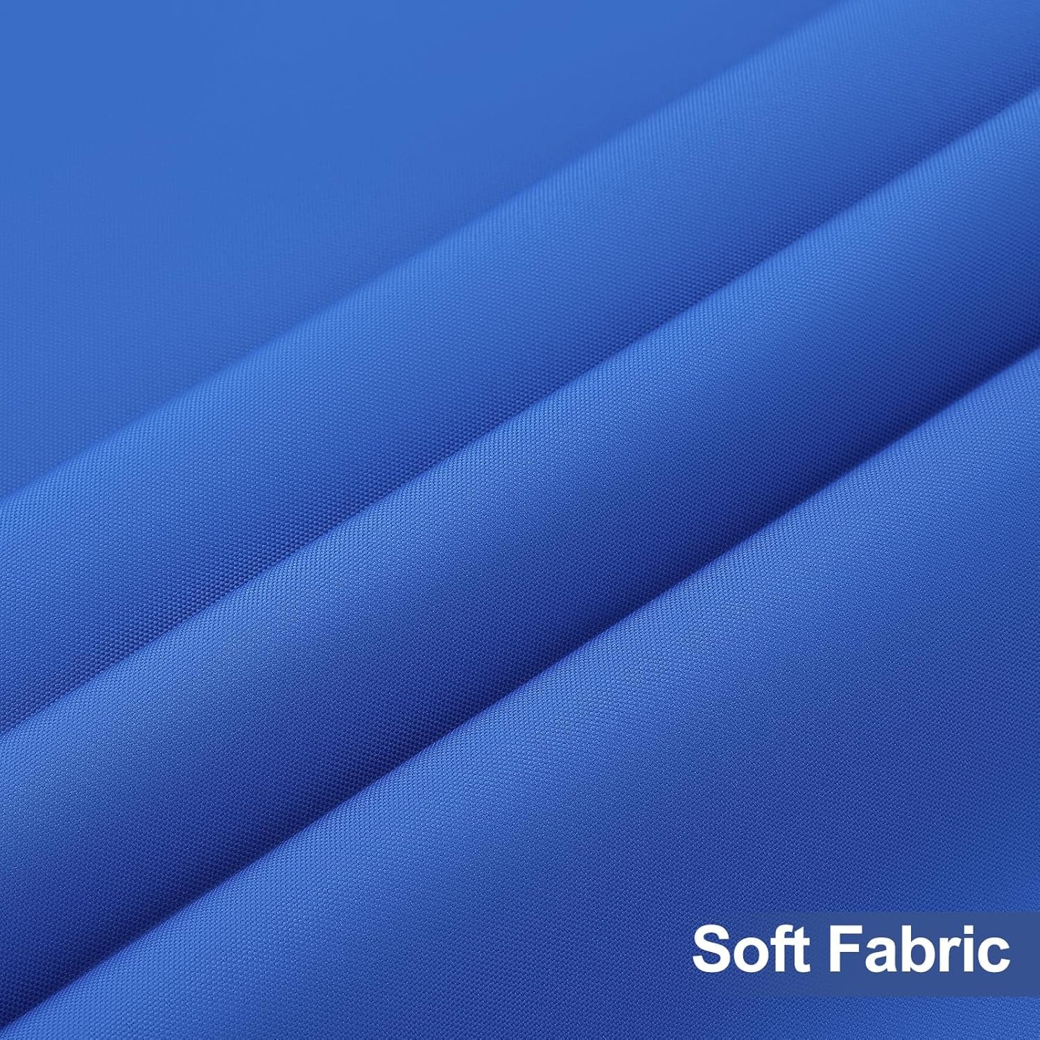 2 Pack Rectangle Table Cloth, Elastic Fitted Fabric Tablecloth Fits for 5 Foot Folding Tables, Washable Table Cover for Picnic, Camping, Indoor & Outdoor (Blue, 30" X 60")