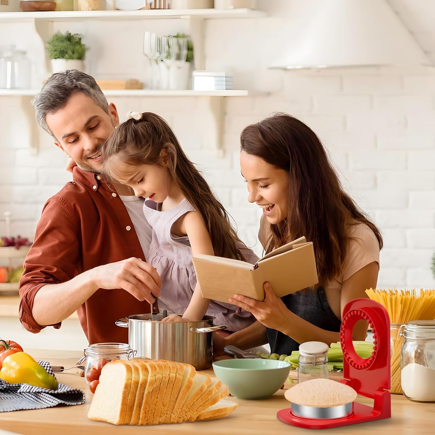 Sandwich Cutter and Sealer - Stainless Steel Decruster Sandwich Maker - Peanut Butter and Jelly Crustless Sandwich Bread Pancake Maker Cookie Cutter for Kids Children Boys Girls