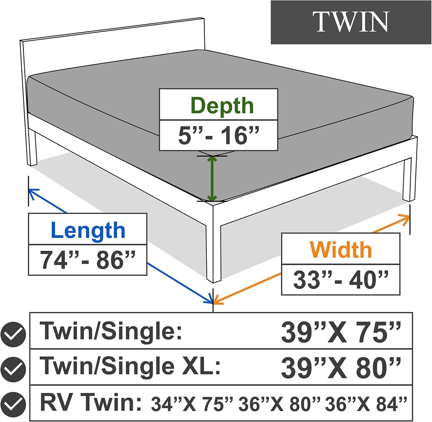 Twin Size Fitted Sheet Only - 4-Way Stretch Knit, Snug Fit, Wrinkle Free & Stay in Place, No More Slipping off for Mattress, Soft & Comfortable - Light Gray, Twin