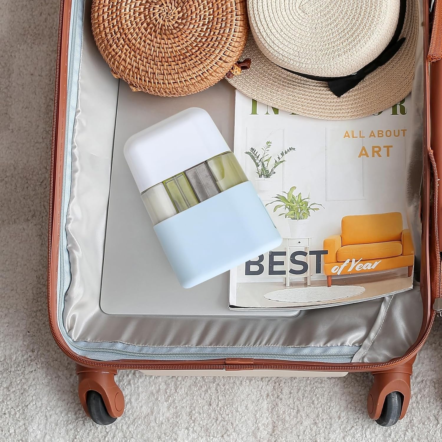 3Oz Travel Bottles Set, Tsa Approved Portable Travel Containers for Shampoo Liquid with Labels, Containers Dispenser Set - Blue