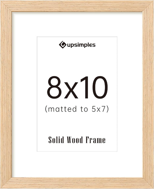 1Pack Wooden Frame 8X10 Bundle with 1 PVC 8X10