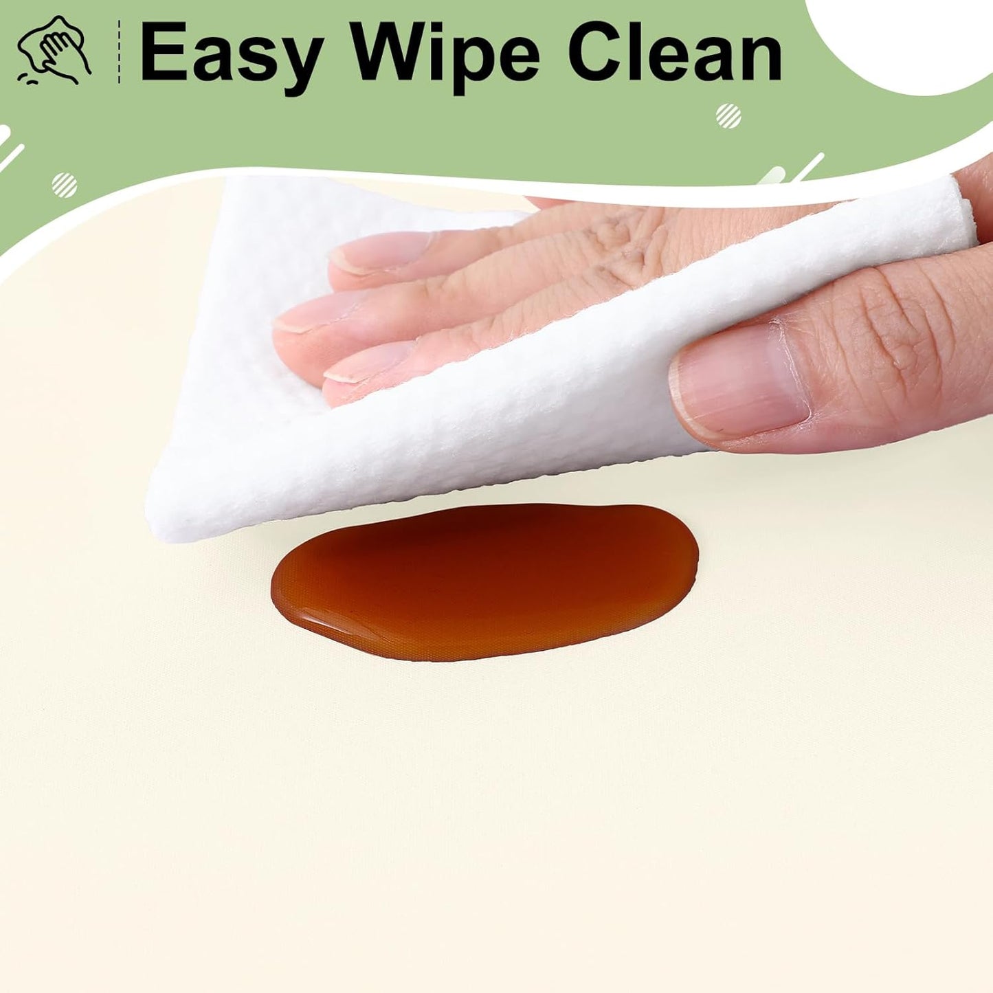 4 Packs Disposable Plastic Table Cloth, 84" round Waterproof Tablecloth, Leakproof & Sturdy Decorative Table Covers for Picnic, Party and Outdoor, Beige