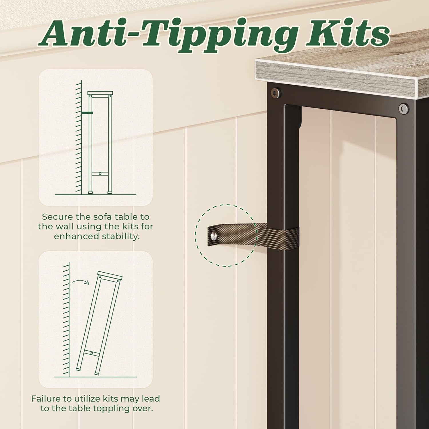 78.8-Inch Narrow Console Table Set of 2 with Charging Station, Oak Finish, Ideal for Living Room and Entryway