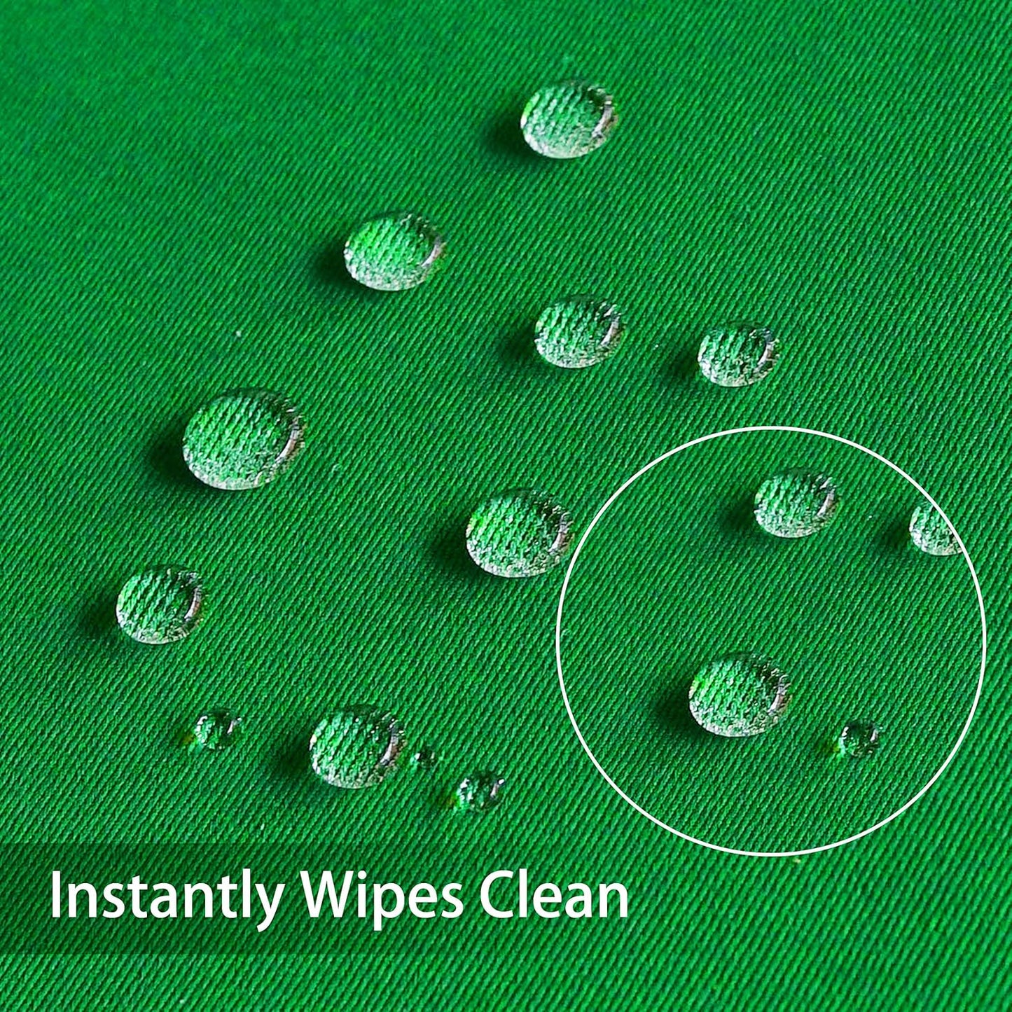 210GSM Square Green Table Cloth, Christmas Decorations Waterproof Tablecloth, Table Cover Protector for Holiday Party Use (Green,60 X 60 Inch)