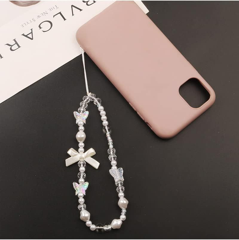 Butterfly Bow Phone Charm Aesthetic Y2K Cell Phone Charms Strap Accessories for Keychain Camera