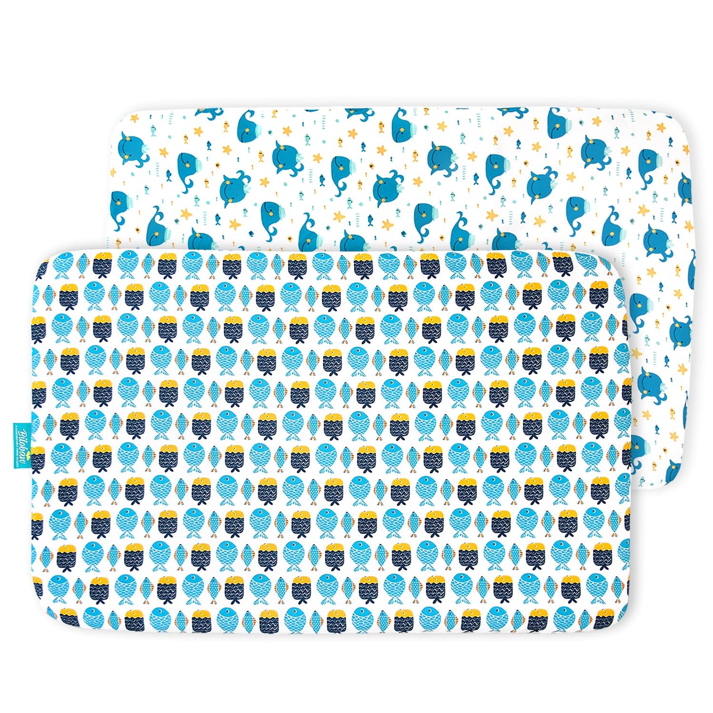 Crib Sheets Fitted, 2 Pack Crib Sheet Fits for Standard Crib Mattress, Toddler Sheets for Baby Boys & Girl