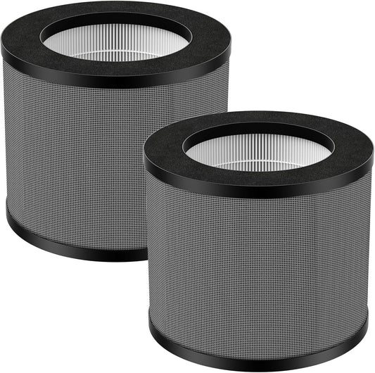 TT-AP006 Replacement Filters for Taotronics TT-AP006, 3-in-1 HEPA and Activated Carbon Filters, Pack of 2