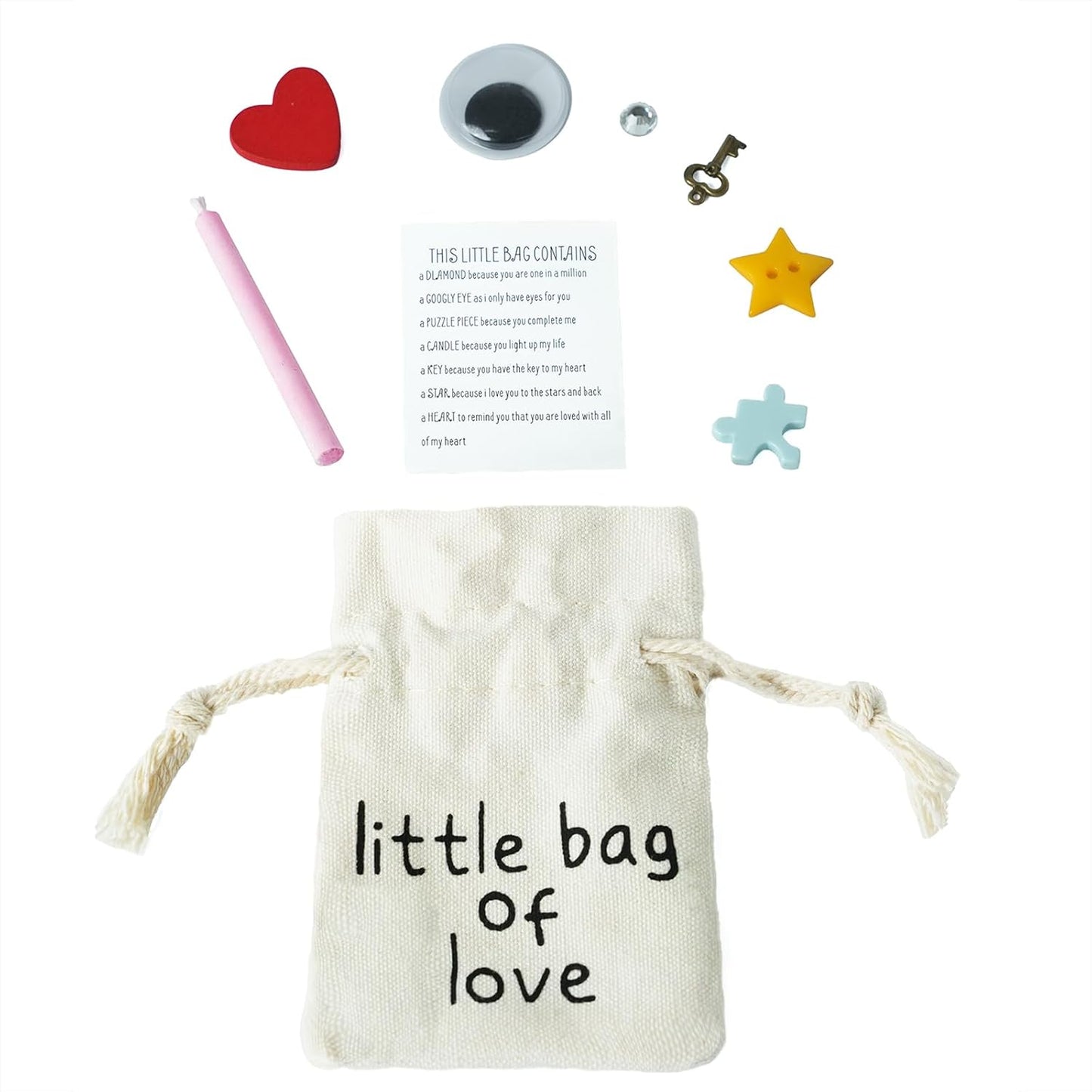 I Love You Gifts for Her,Little Bag of Love,Gift for Him,Girlfriend Boyfriend Gift Ideas,Valentines Day Couples Gift Ideas.