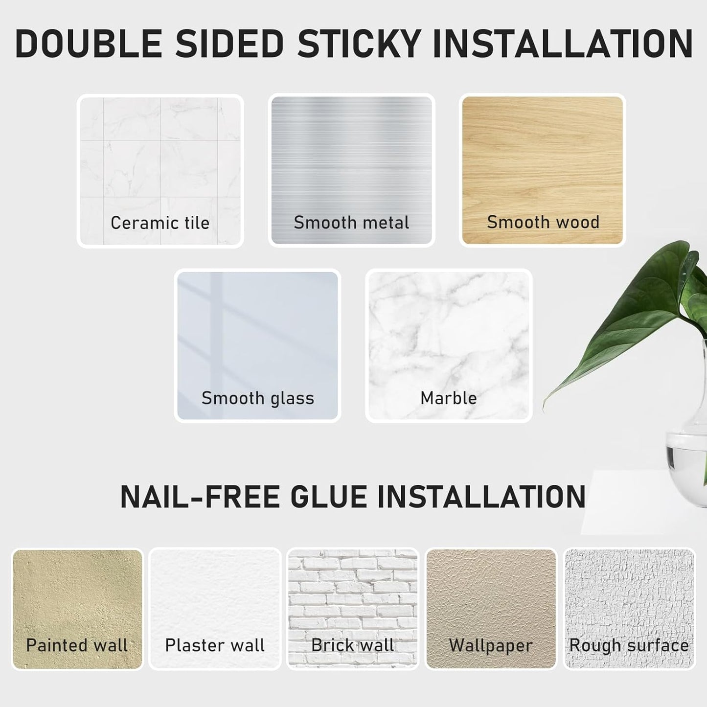 Adhesive Towel Holder for Bathroom Wall Matte Black Hand Towel Ring Stainless Steel Towel Hanger for Bathroom, Kitchen