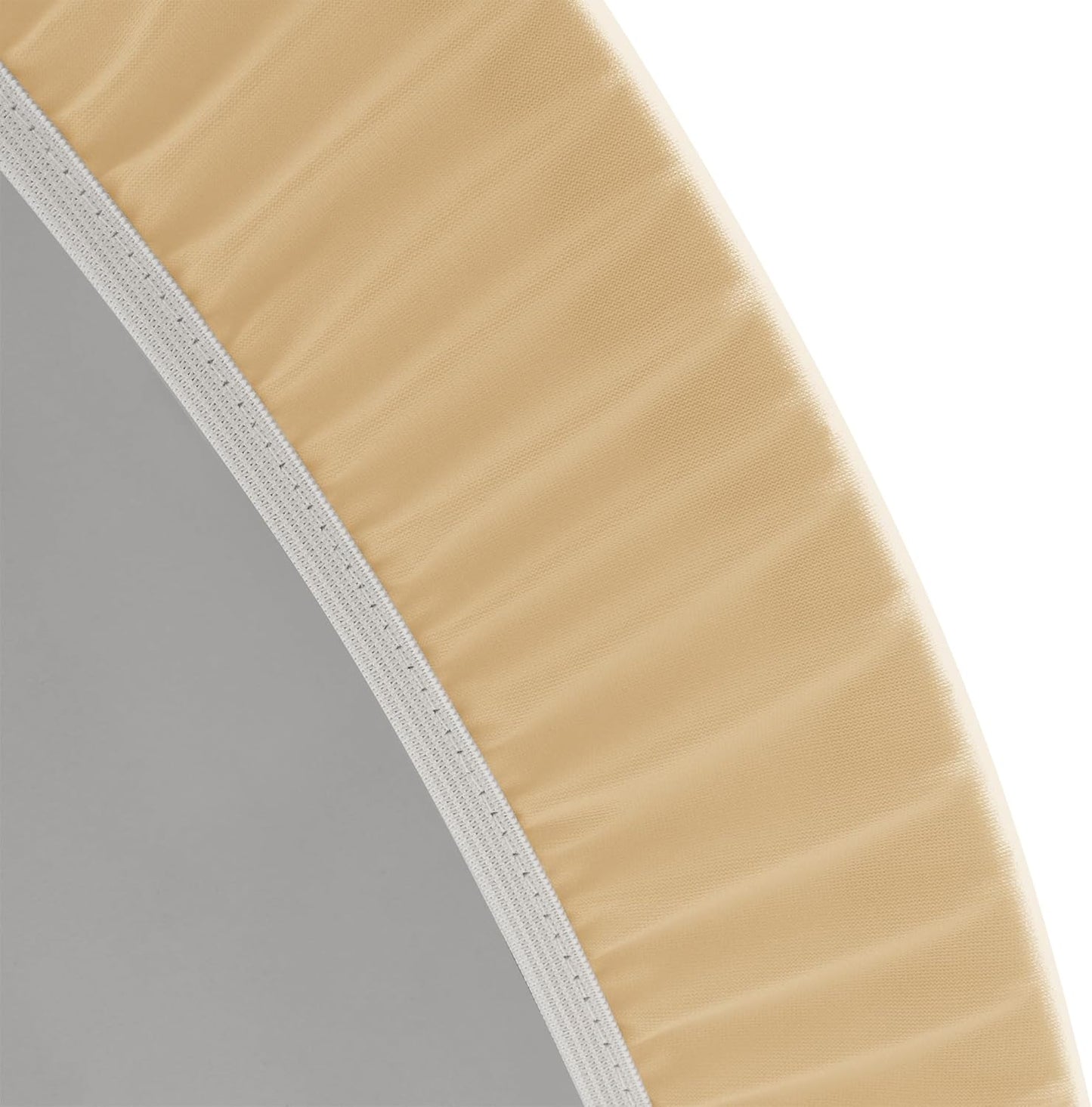 Fitted round Table Cloth, Reversible Waterproof Stain Resistant Elastic Stretch Tablecloth, Wipe Clean Table Cover for Outdoor/Indoor Use, Fits round Tables up to 40" - 44" Diameter, Champgane