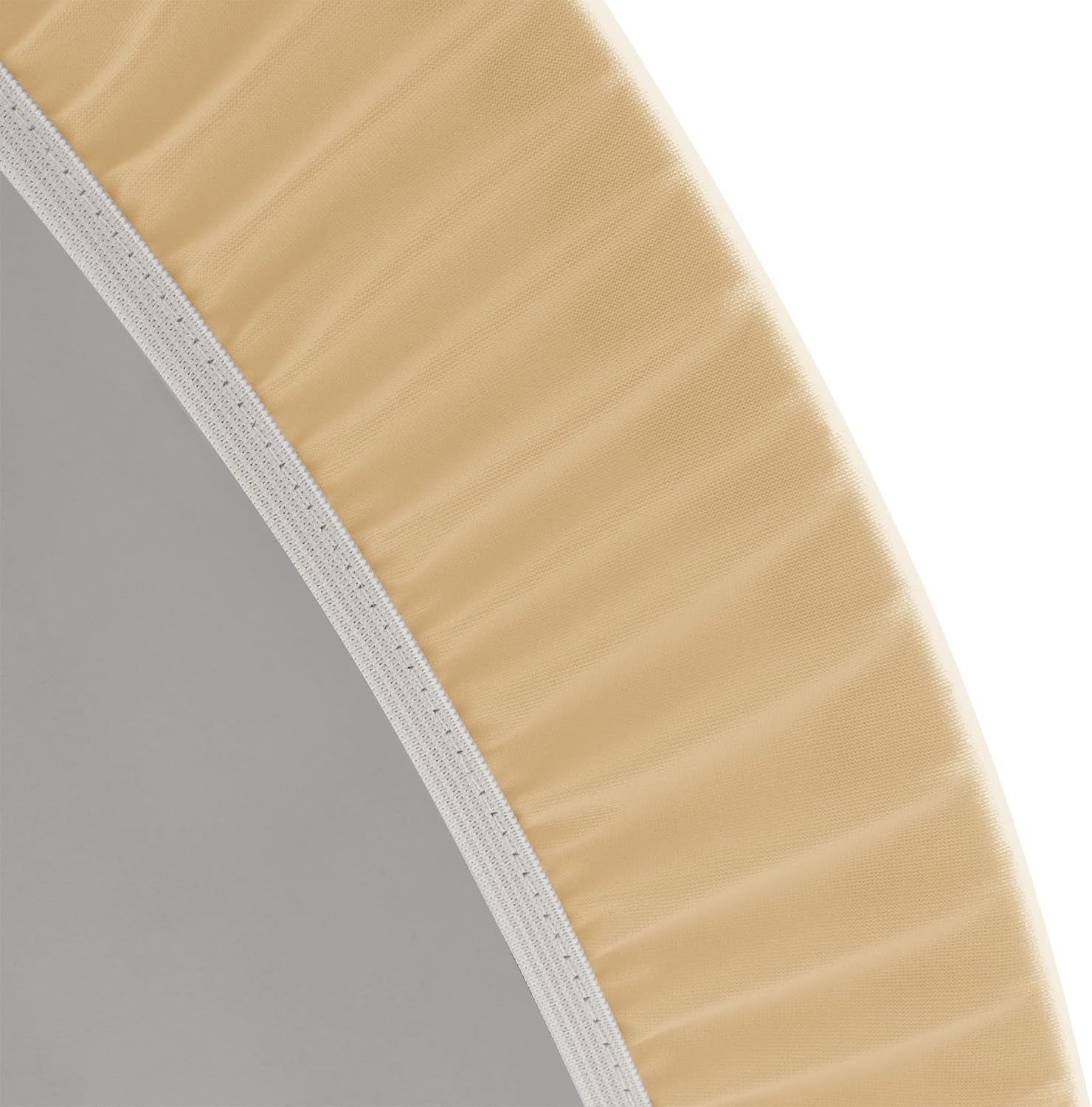 Fitted round Table Cloth, Reversible Waterproof Stain Resistant Elastic Stretch Tablecloth, Wipe Clean Table Cover for Outdoor/Indoor Use, Fits round Tables up to 40" - 44" Diameter, Champgane