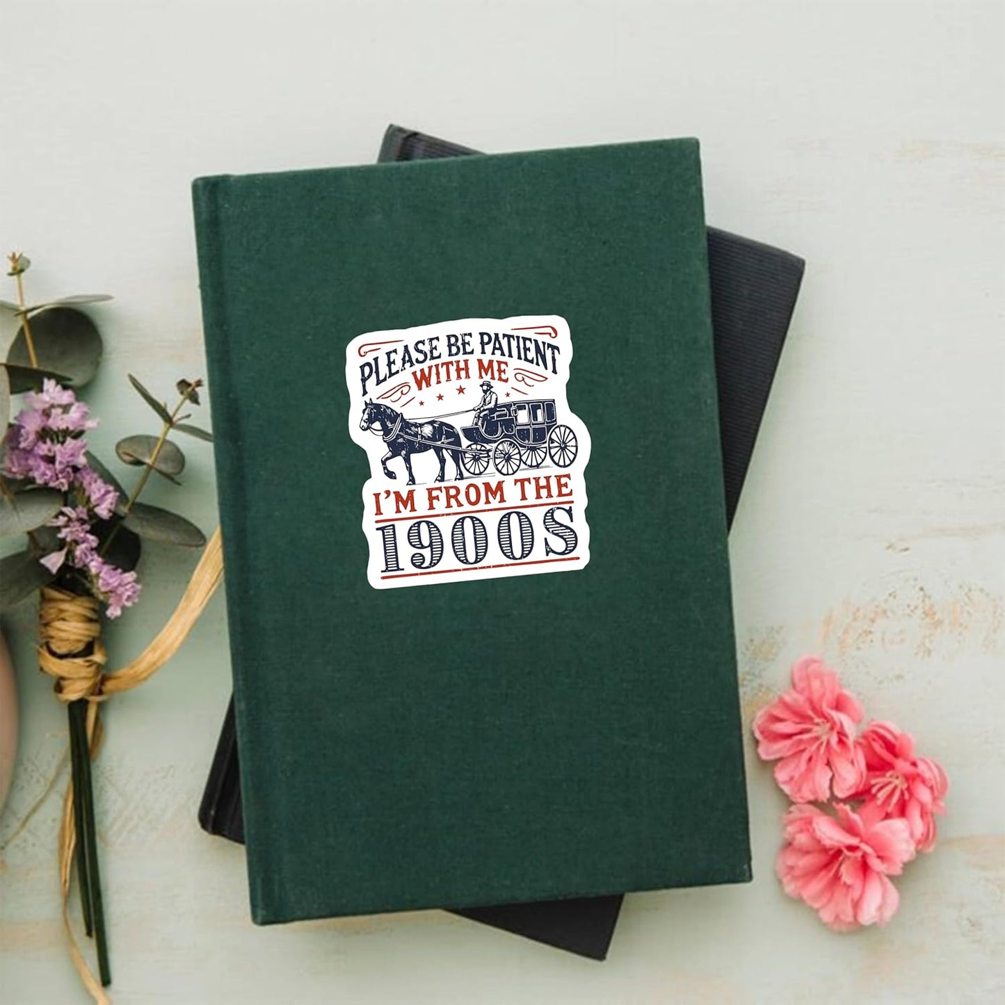 Pack 3PCS 3 Inches - Be Patient with Me I'M from the 1900S Stickers, Be Patient I'M from the 1900S, Stickers for Patients, Funny Laptop Decal, Coworker Magnet, Water Bottle Decal, Bosses Day Sticker