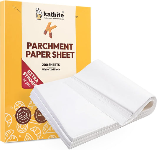 200PCS Heavy Duty 12X16 Inch Parchment Paper Sheets for Baking, Cooking, Frying, Air Frying, Grilling, and Oven Use (Advanced Series)