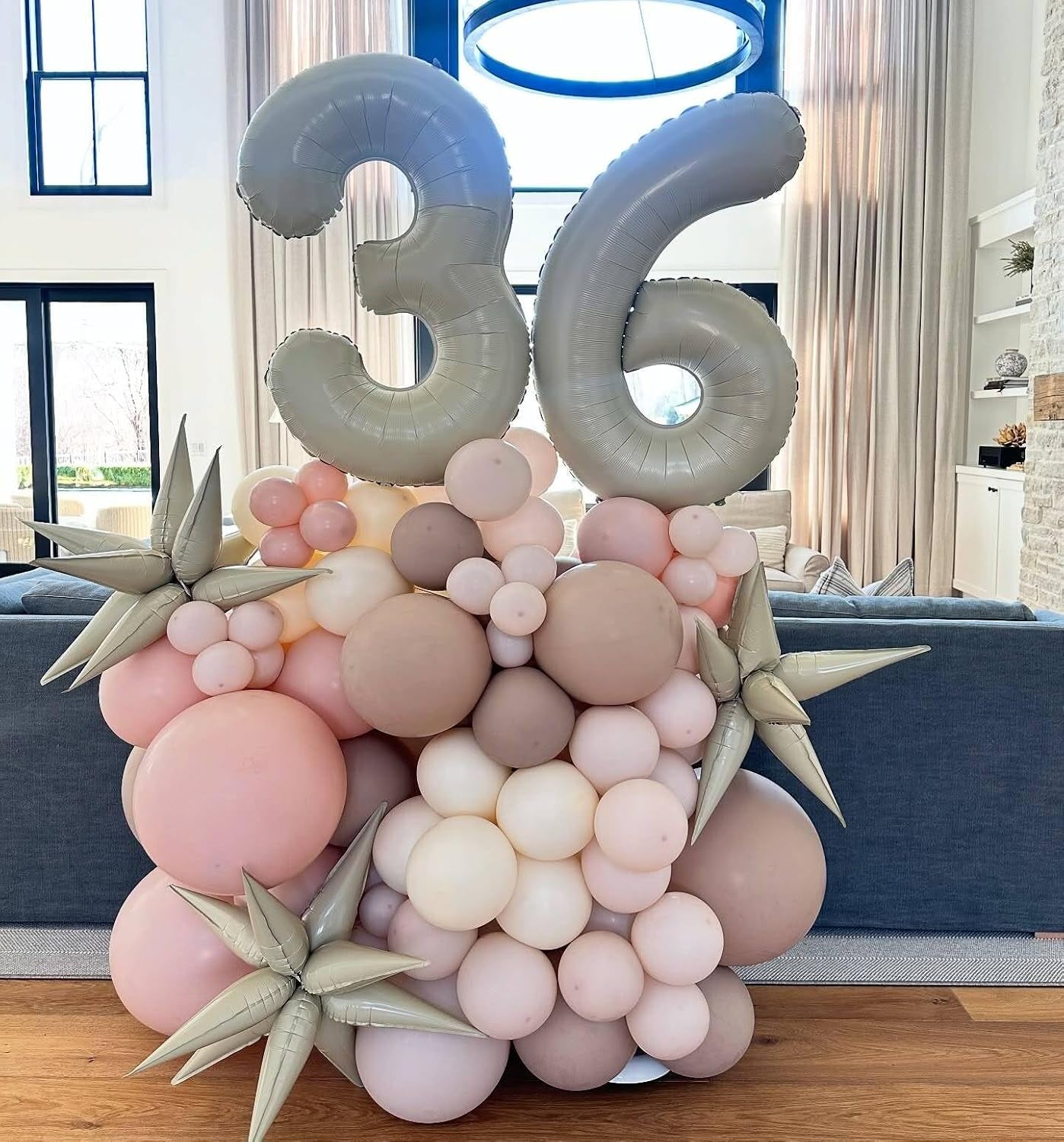 Cream Number 1 Balloon 40 Inch, 1St Birthday Balloon for Baby Boy Girl Toddler First Birthday Decorations, Shiny Cream Party Supplies