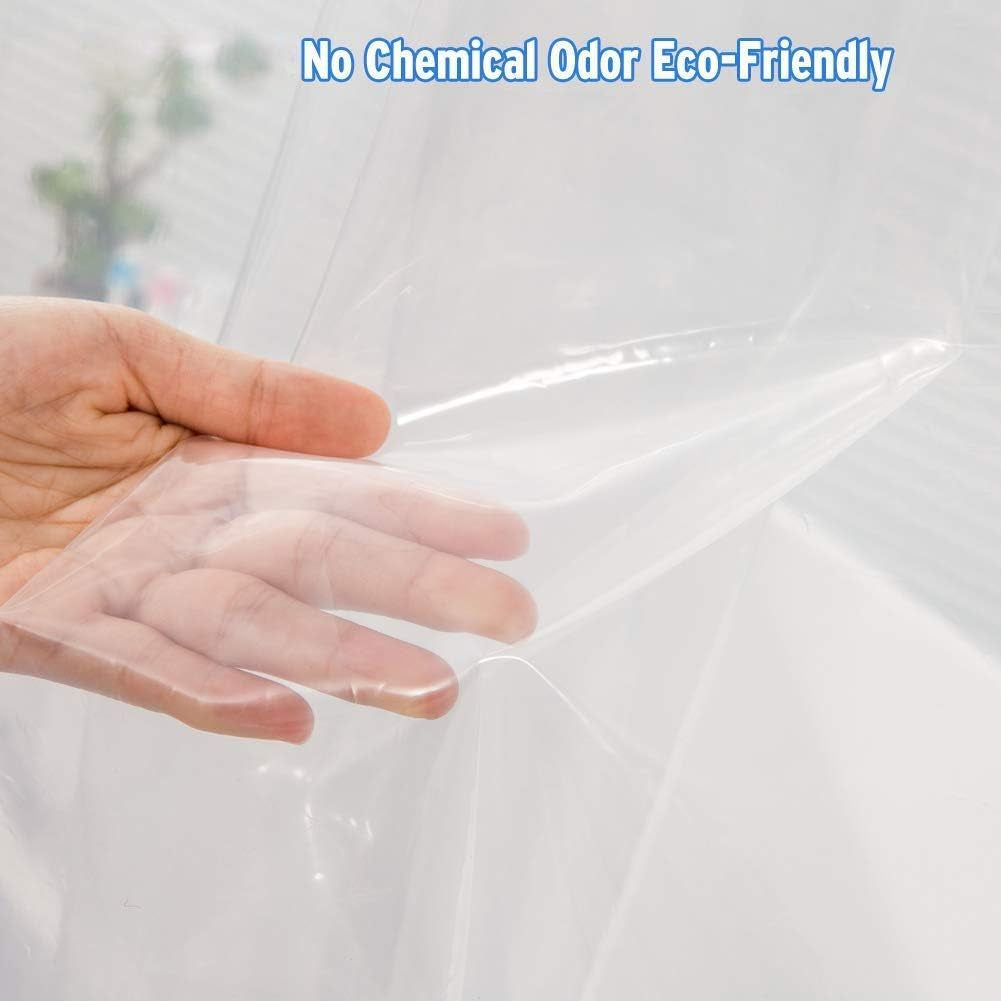 Set of Plastic Shower Curtain and Bath Tub Mat