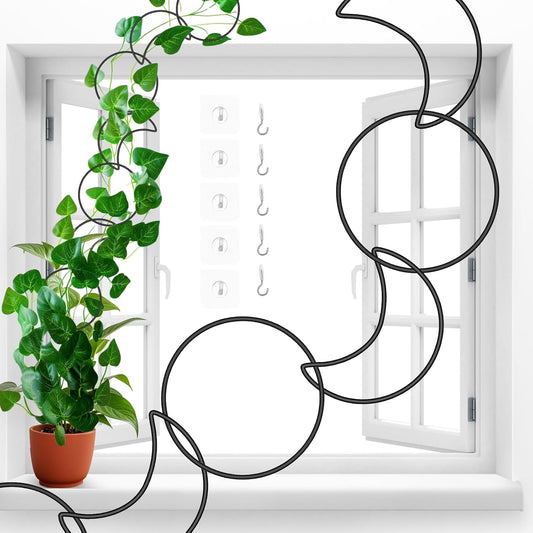 18 Pcs Chain Trellis for Climbing Plants Indoor Outdoor,Wall Plant Vine Climbing Support for Potted Plants,Houseplant Accessorie for Climbing Plants Pertains to Monstera,Pothos,Ivy,Wisteria