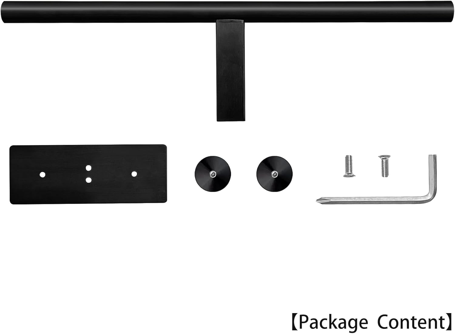 Double Roll Toilet Paper Holder, , Black Stainless Steel Toilet Paper Holder, Adhesive or Drilling Toilet Roll Holder Wall Mount for Bathroom (Black)