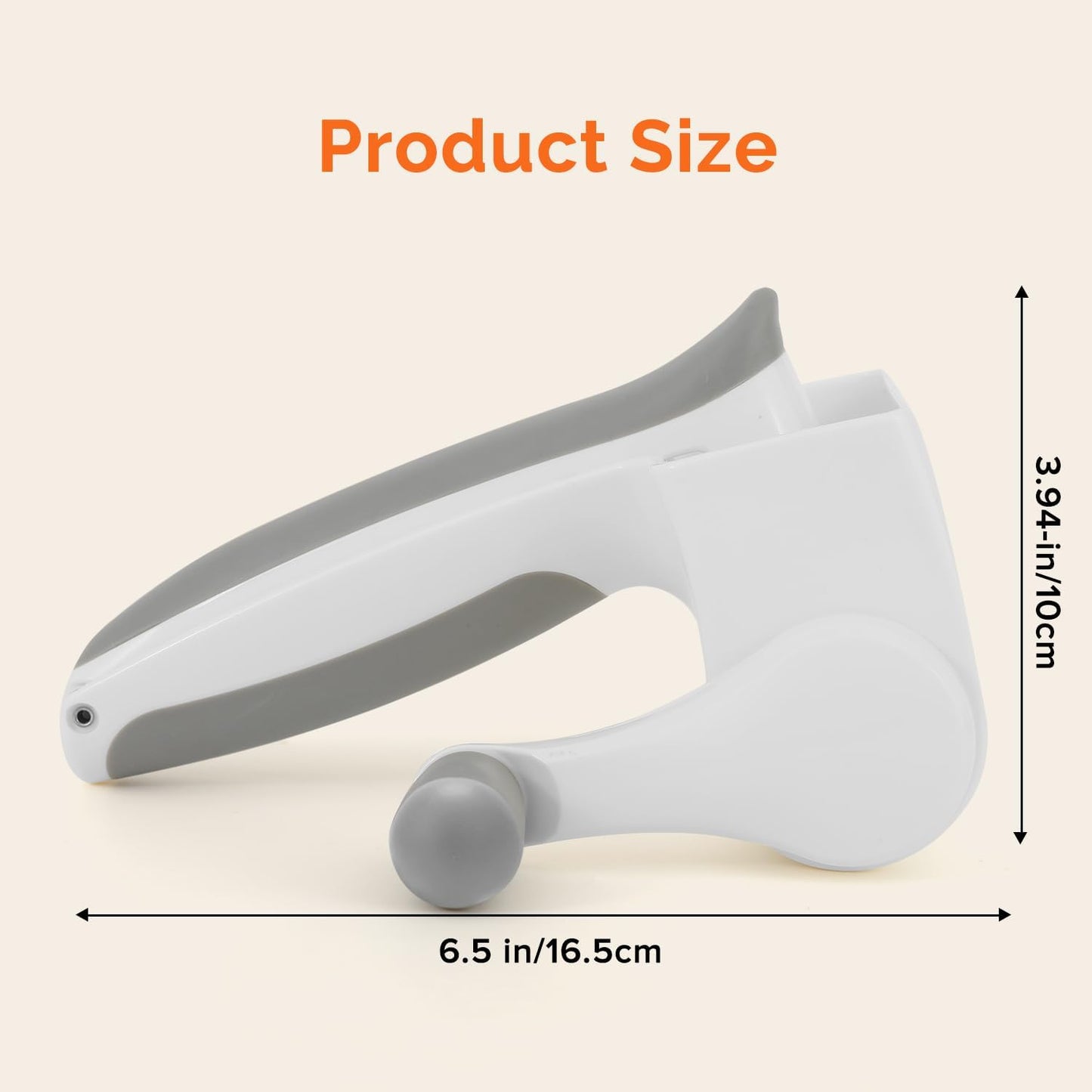 Patented Rotary Parmesan Cheese Grater, Hand Crank Cheese Shredder with Fine & Coarse Drums, Restaurant Quality, White, Stainless Steel & ABS, Dishwasher Safe